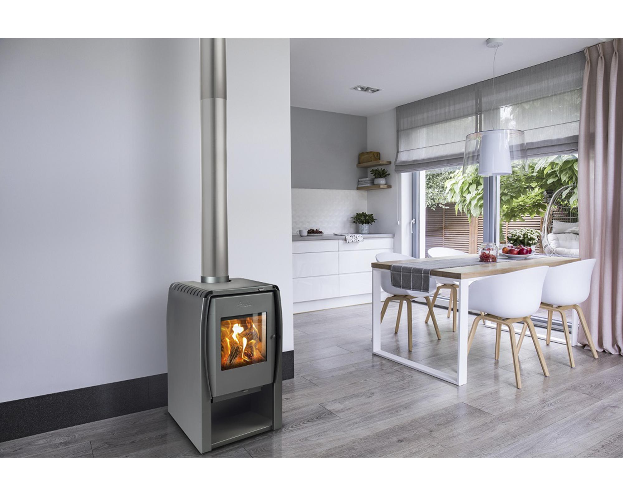 Estufa a leña 9000W Nordic 360 charcoal-2