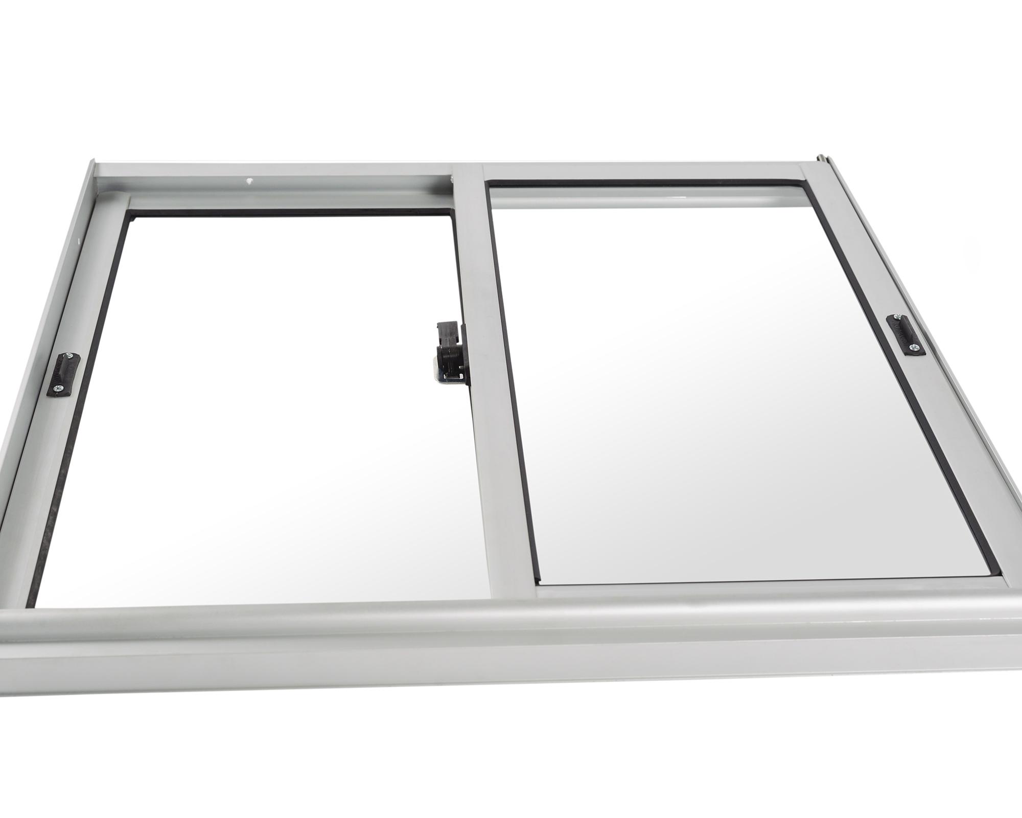 Ventana Aluminio 60x60 cm Corredera Curva Mate-2