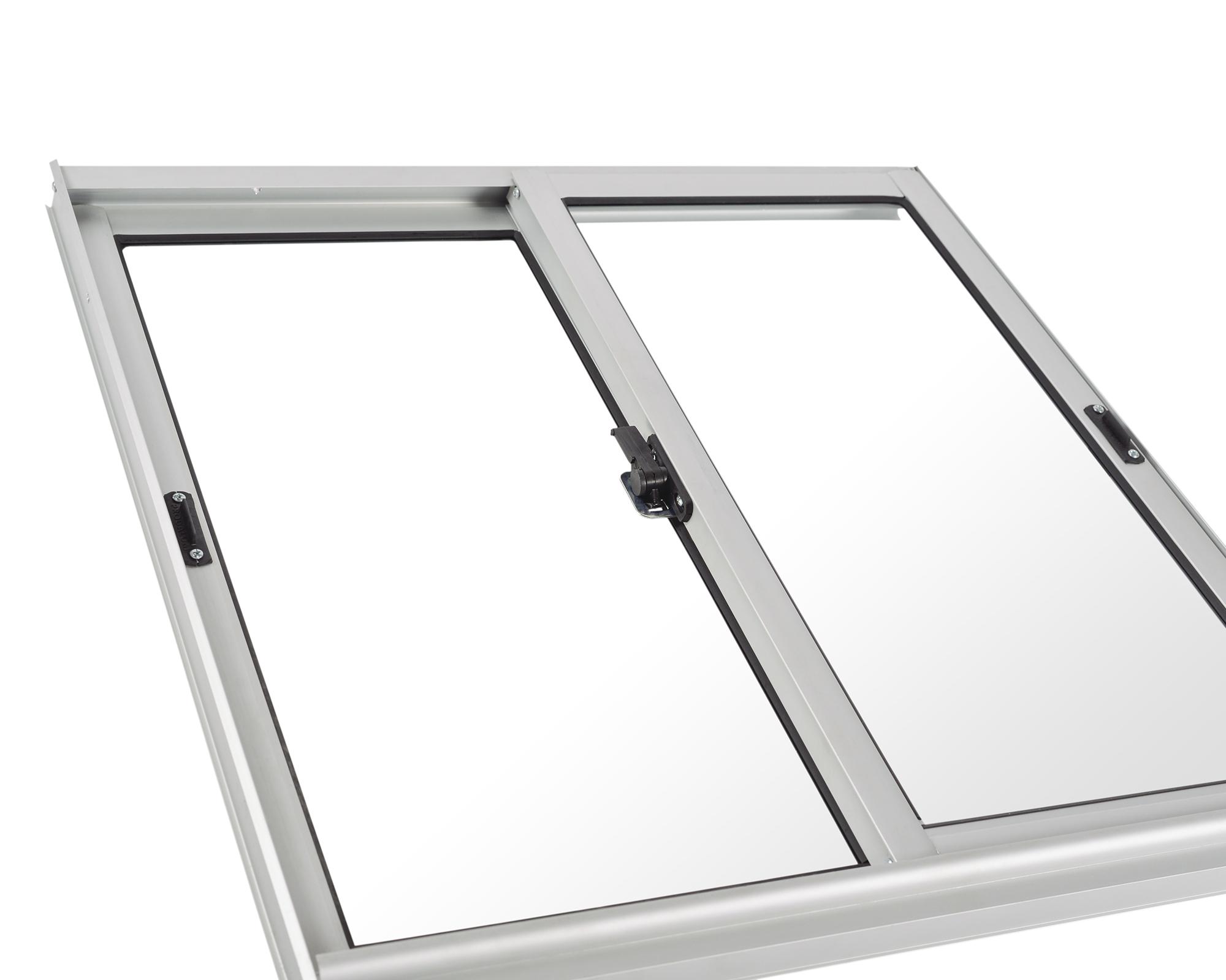 Ventana Aluminio 60x60 cm Corredera Curva Mate-3