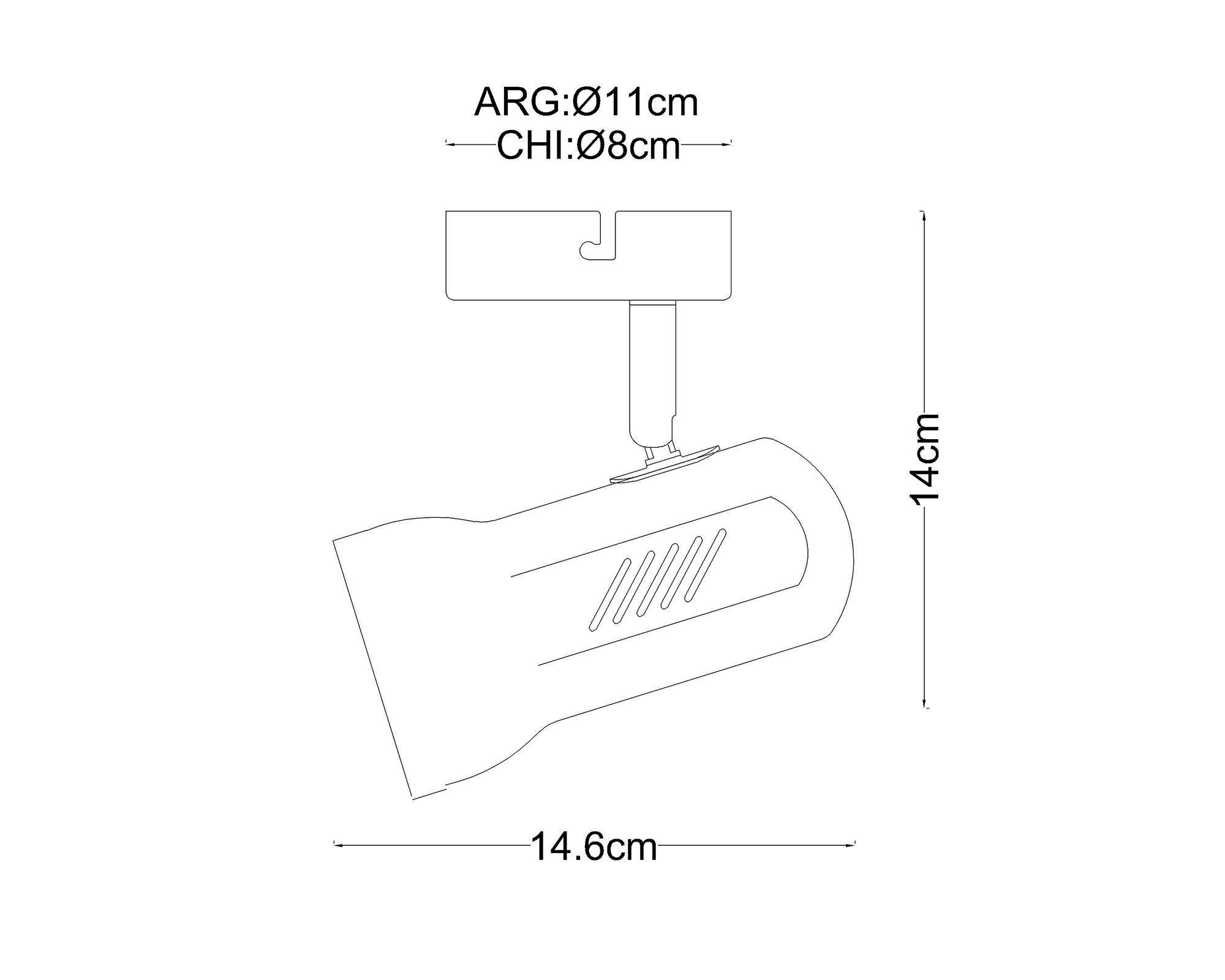 Foco dirigible 1L E27 1505 blanco Abitare-2