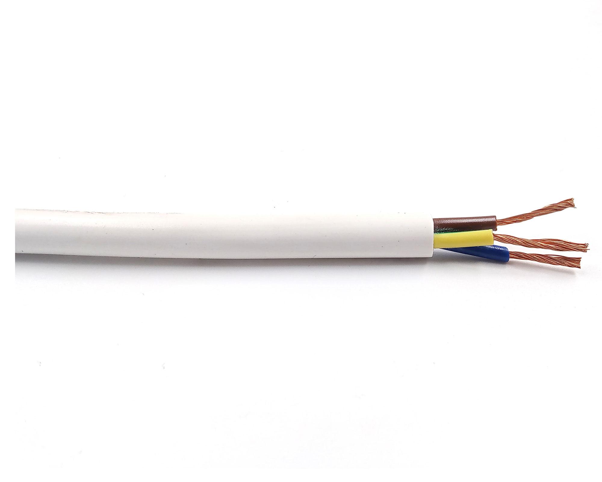 Cordón H05 3x1 mm 1 m blanco Electromex-0