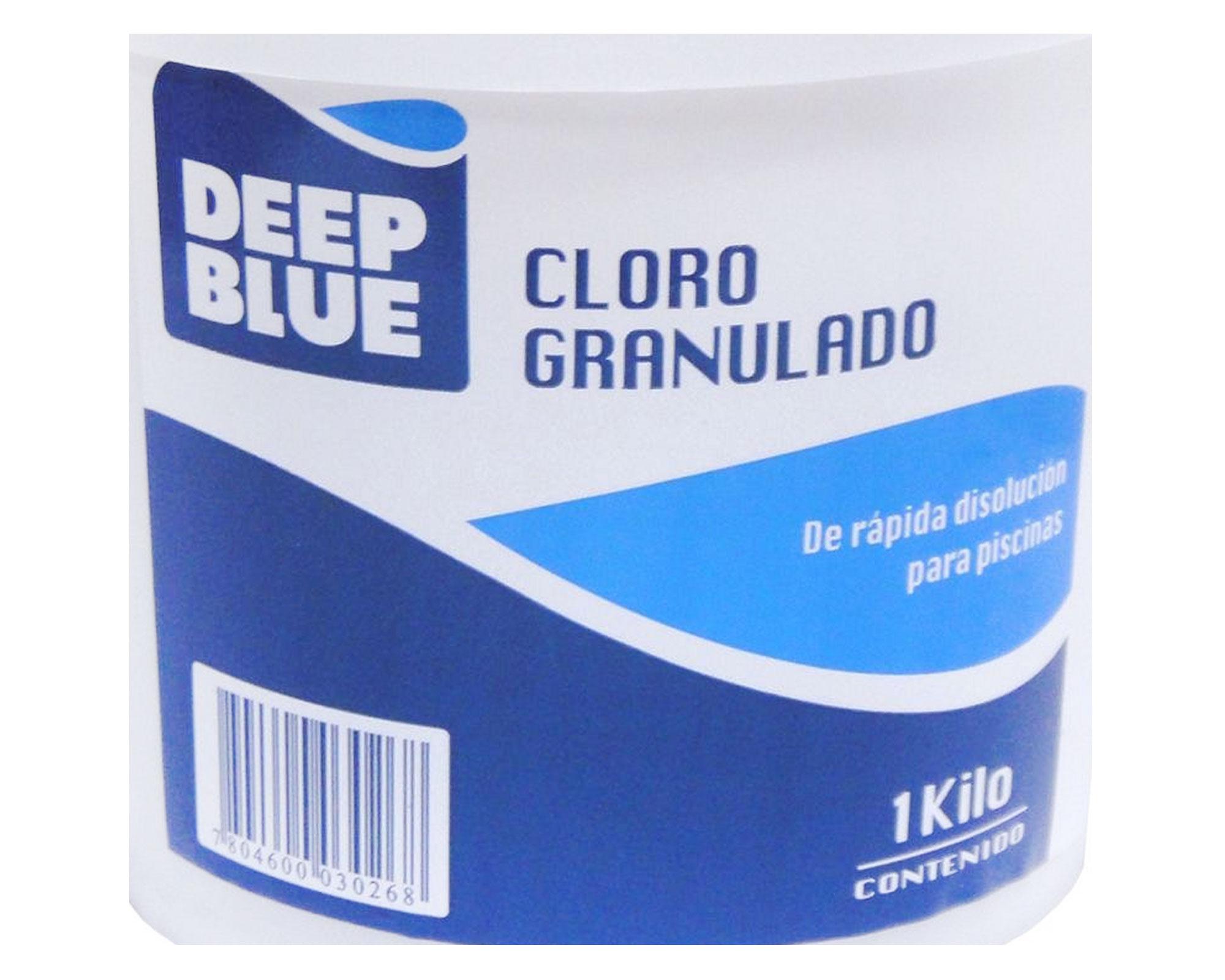 Cloro granulado piscina 1 kg Deep blue-1