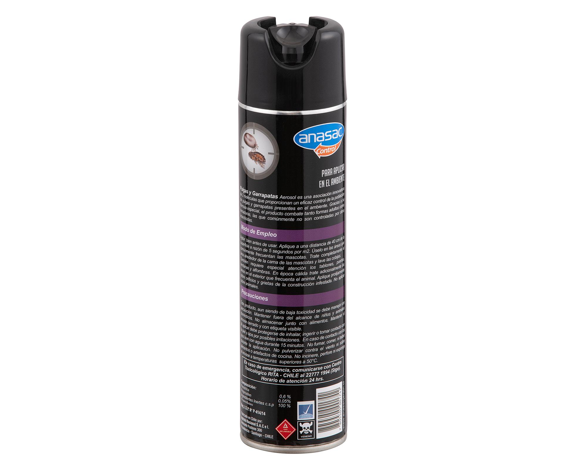 Insecticida en aerosol pulgas y garrapatas 400 ml-2