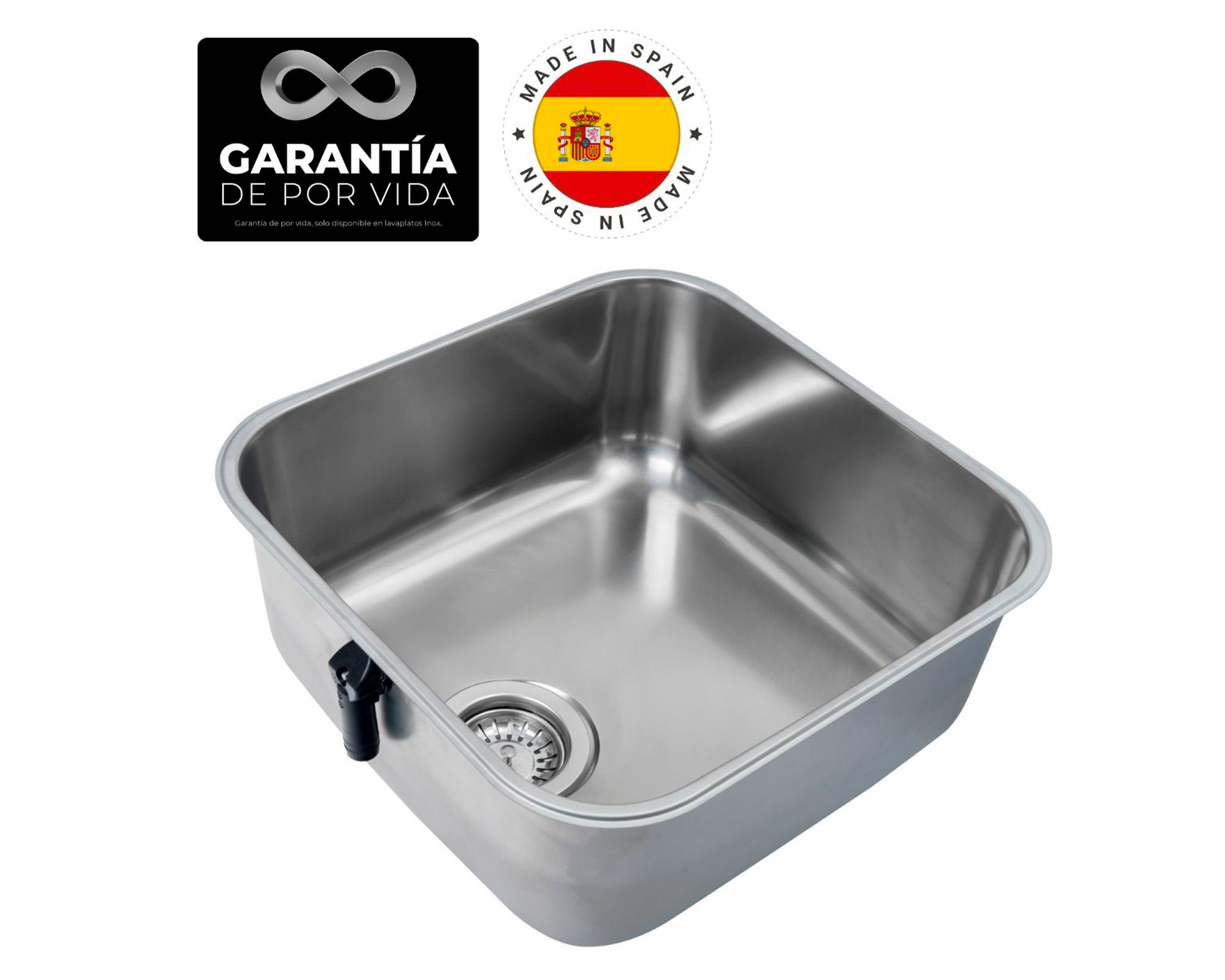 Lavaplatos Be 40.40-18 inox 18x43.3x43.3 cm-1