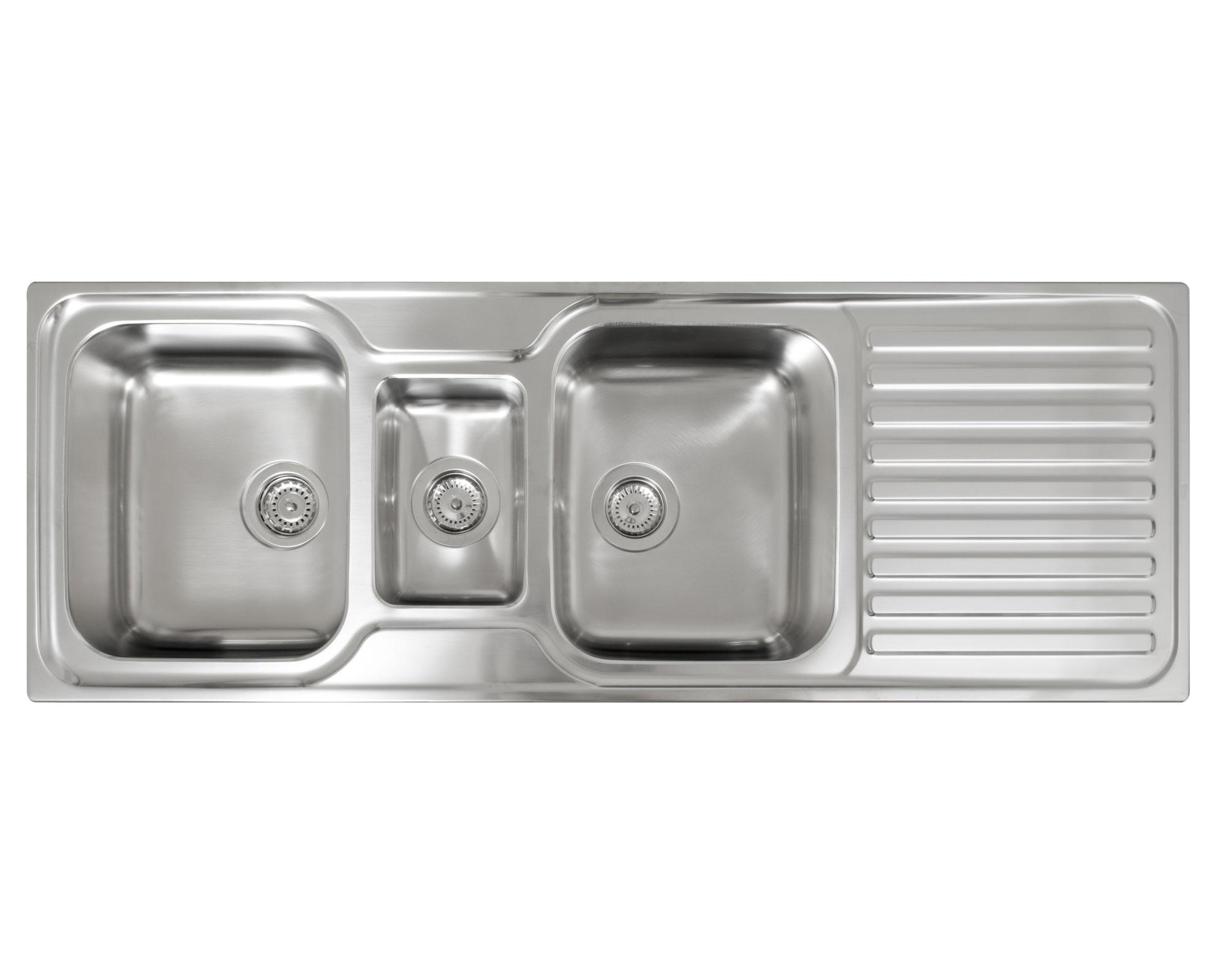 Lavaplatos empotrado 140 cm Classic cromado Teka-0