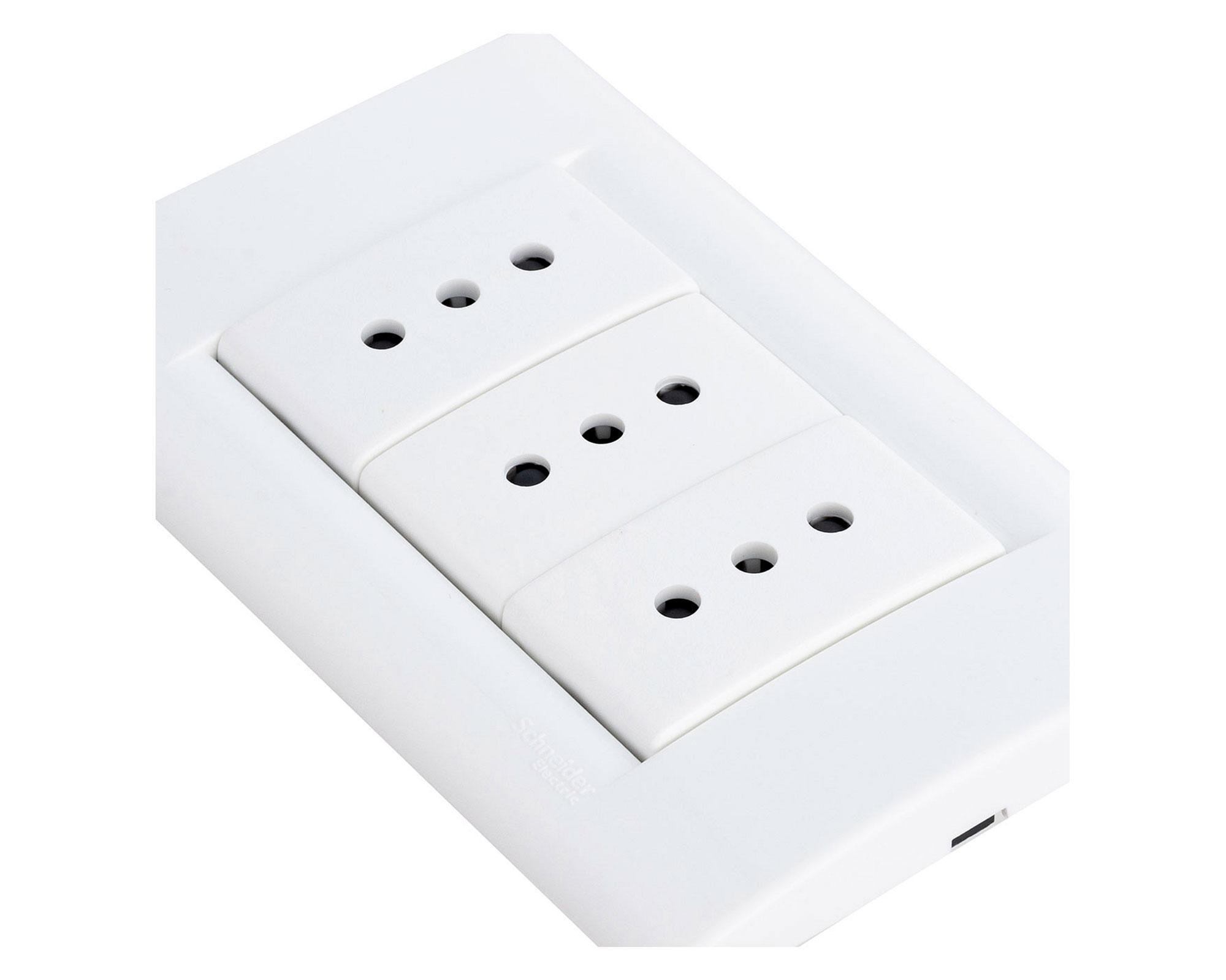 Toma corriente triple clasic blanca mod blanco Schneider-3