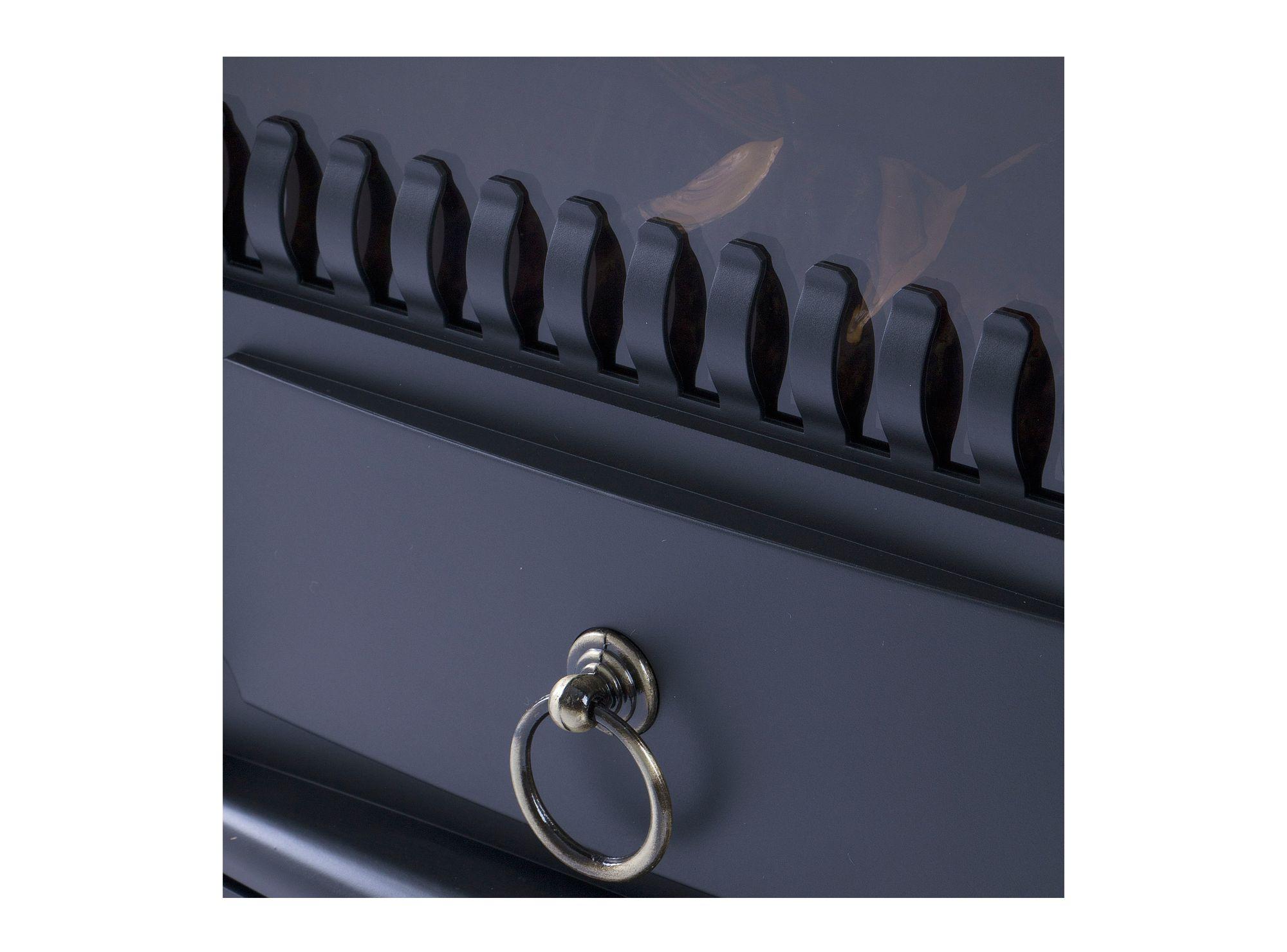 Estufa eléctrica 1680W Roble negro Alcazar-2