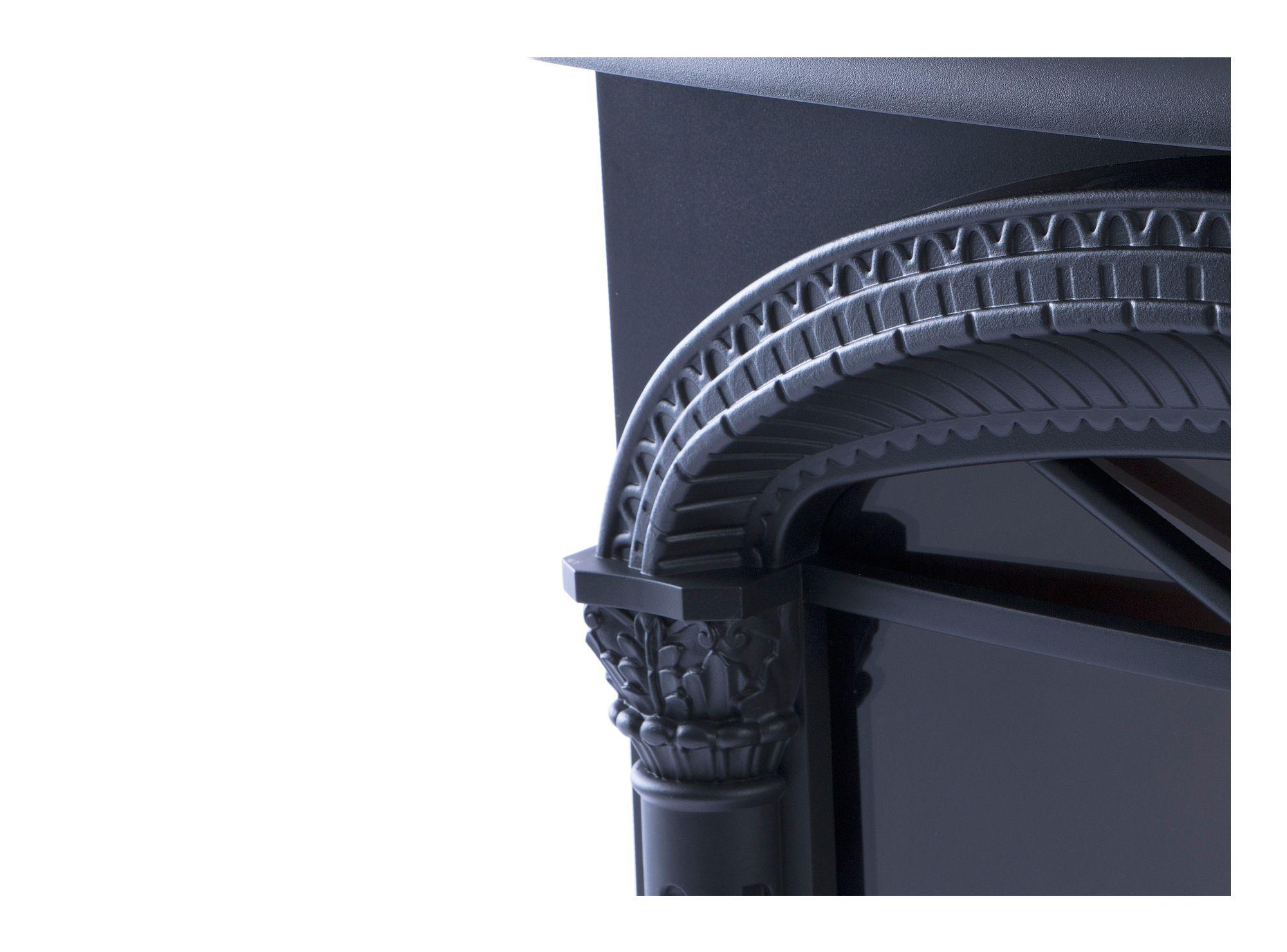 Estufa eléctrica 1680W Roble negro Alcazar-1