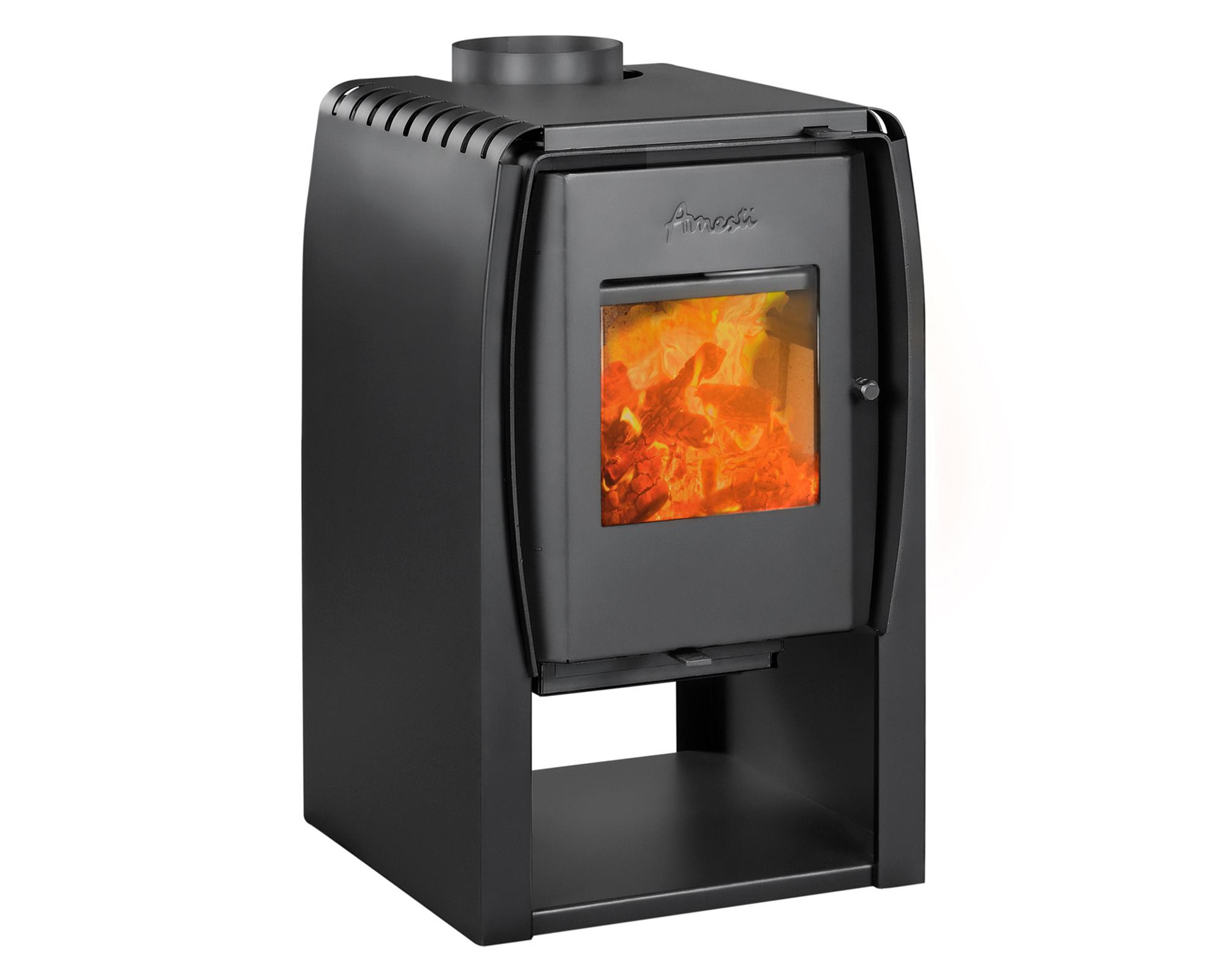 Estufa a leña Nordic 350 gris charcoal-0