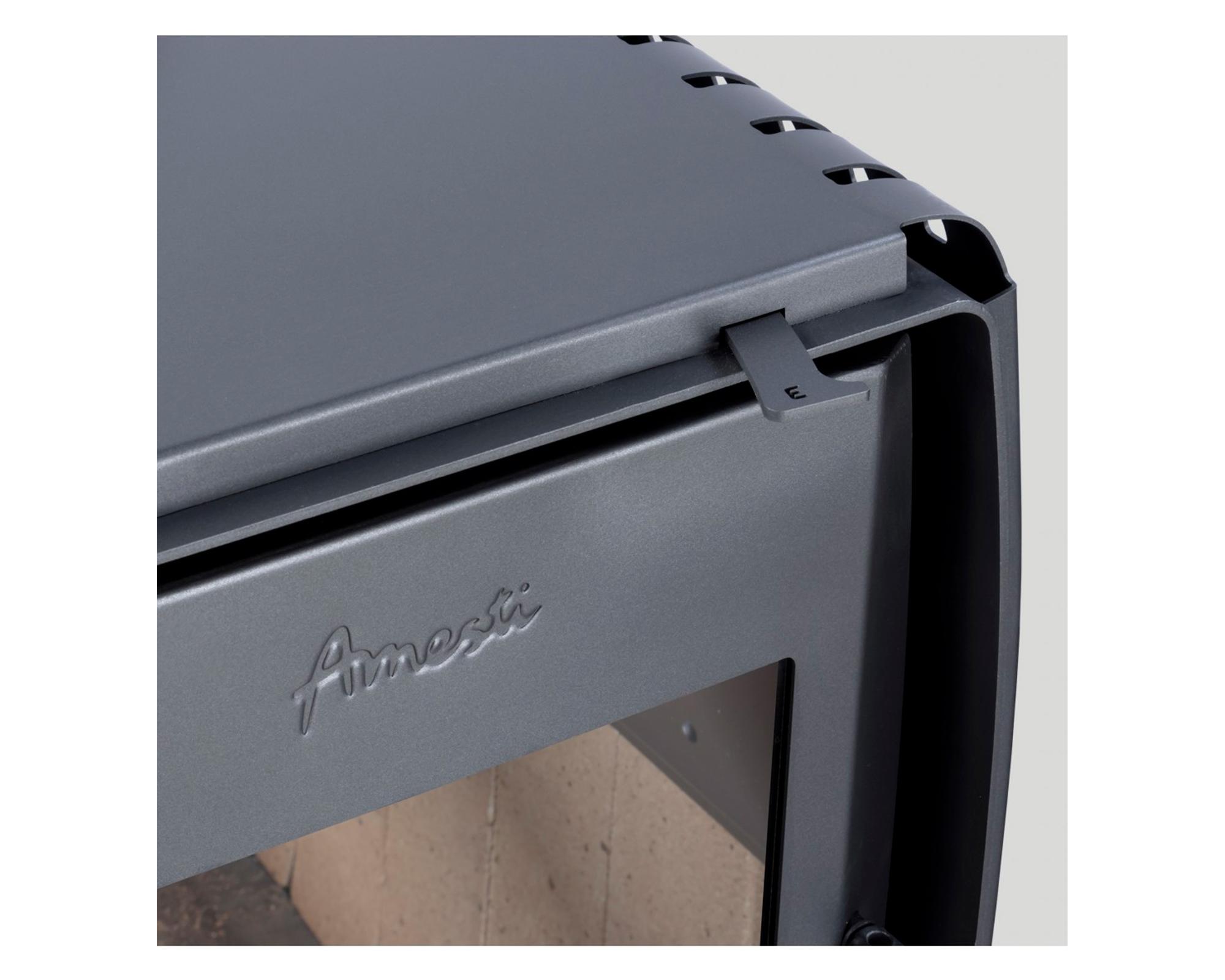 Estufa a leña Nordic 350 gris charcoal-1