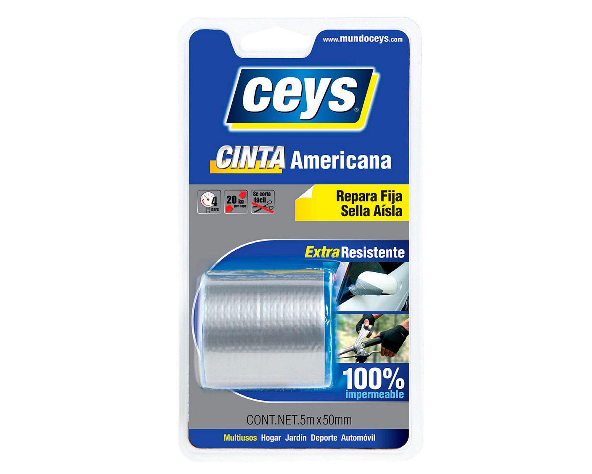 Tack ceys cinta americana 5 mtx 50 mm plata Ceys-0