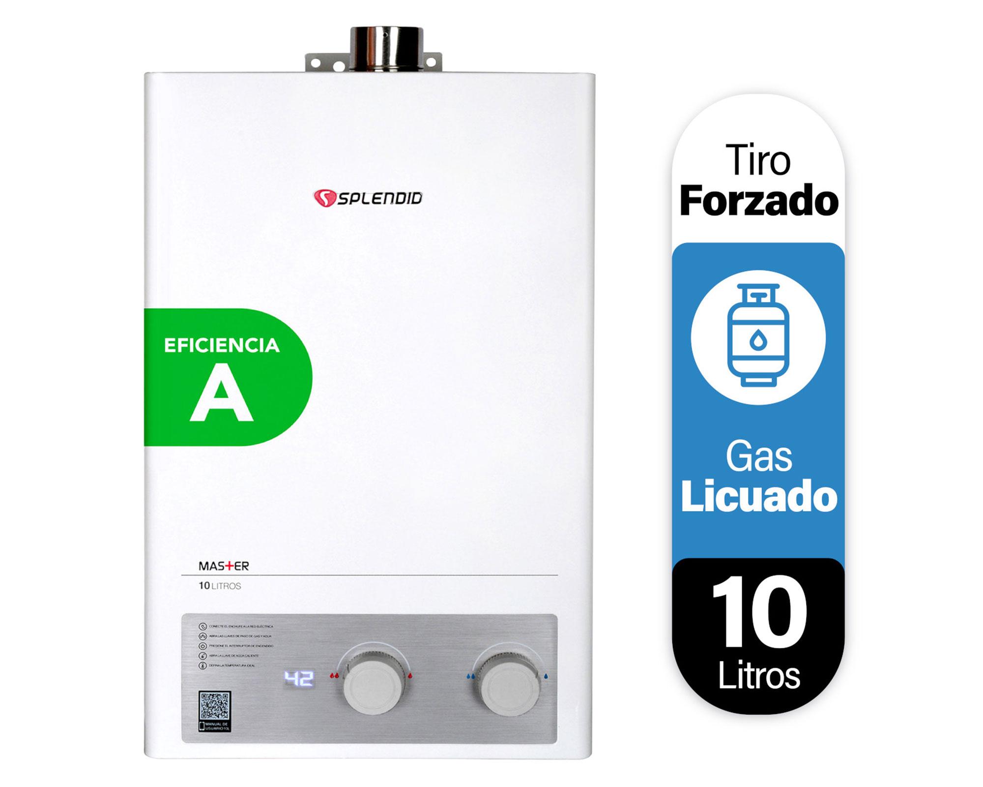 Calefont Ionizado 10 lt tiro forzado gas licuado-2