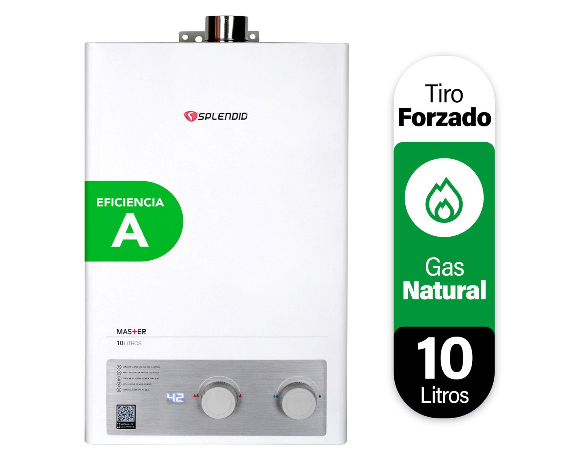 Calefont Ionizado 10 lt tiro forzado gas natural-1