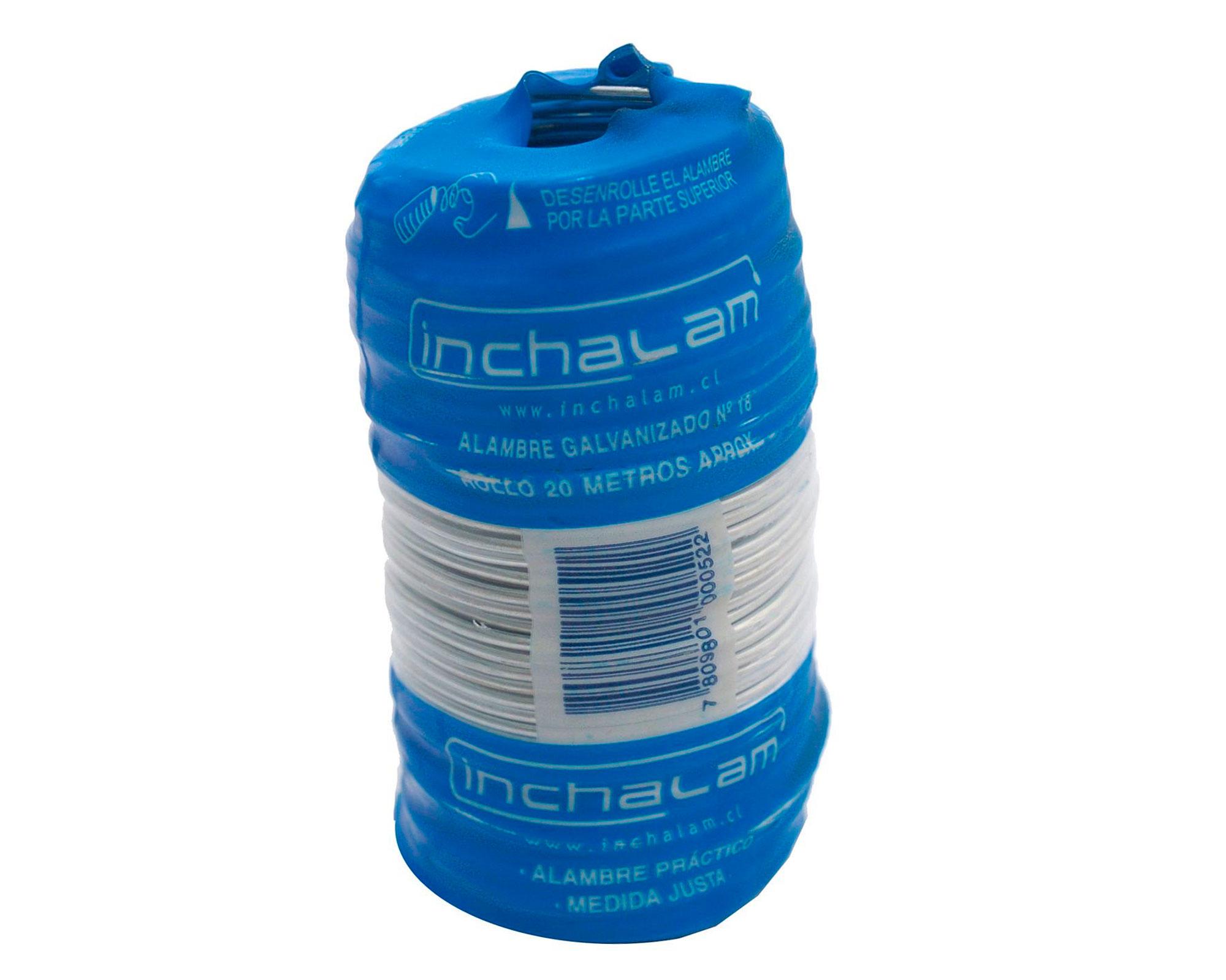 Alambre 1,24 mmx 20 mt galvanizado Inchalam-1