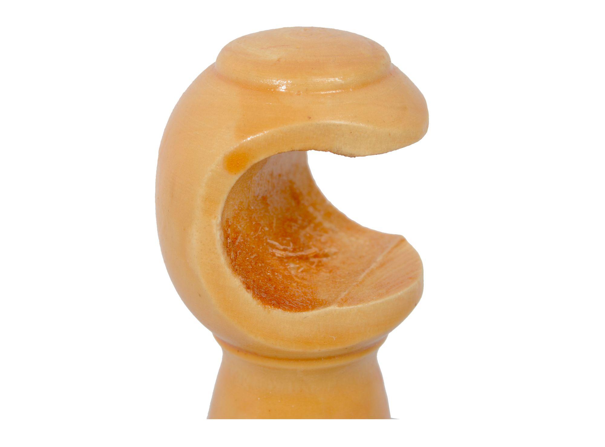Soporte 19 mm simple miel 2 unidades Cotidiana-2