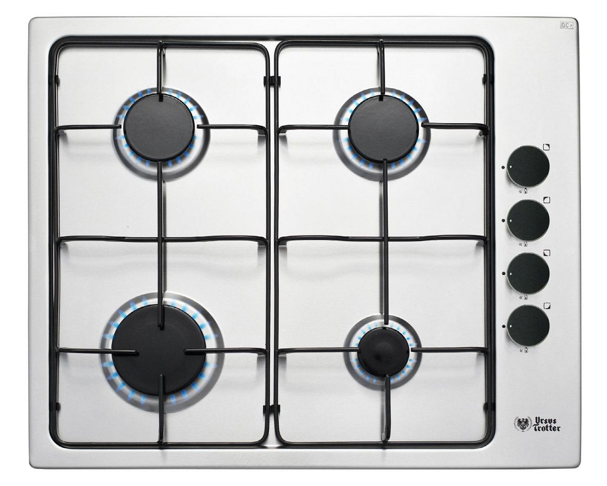 Encimera a gas 4 quemadores Prime G4 inox Ursus Trotter-0
