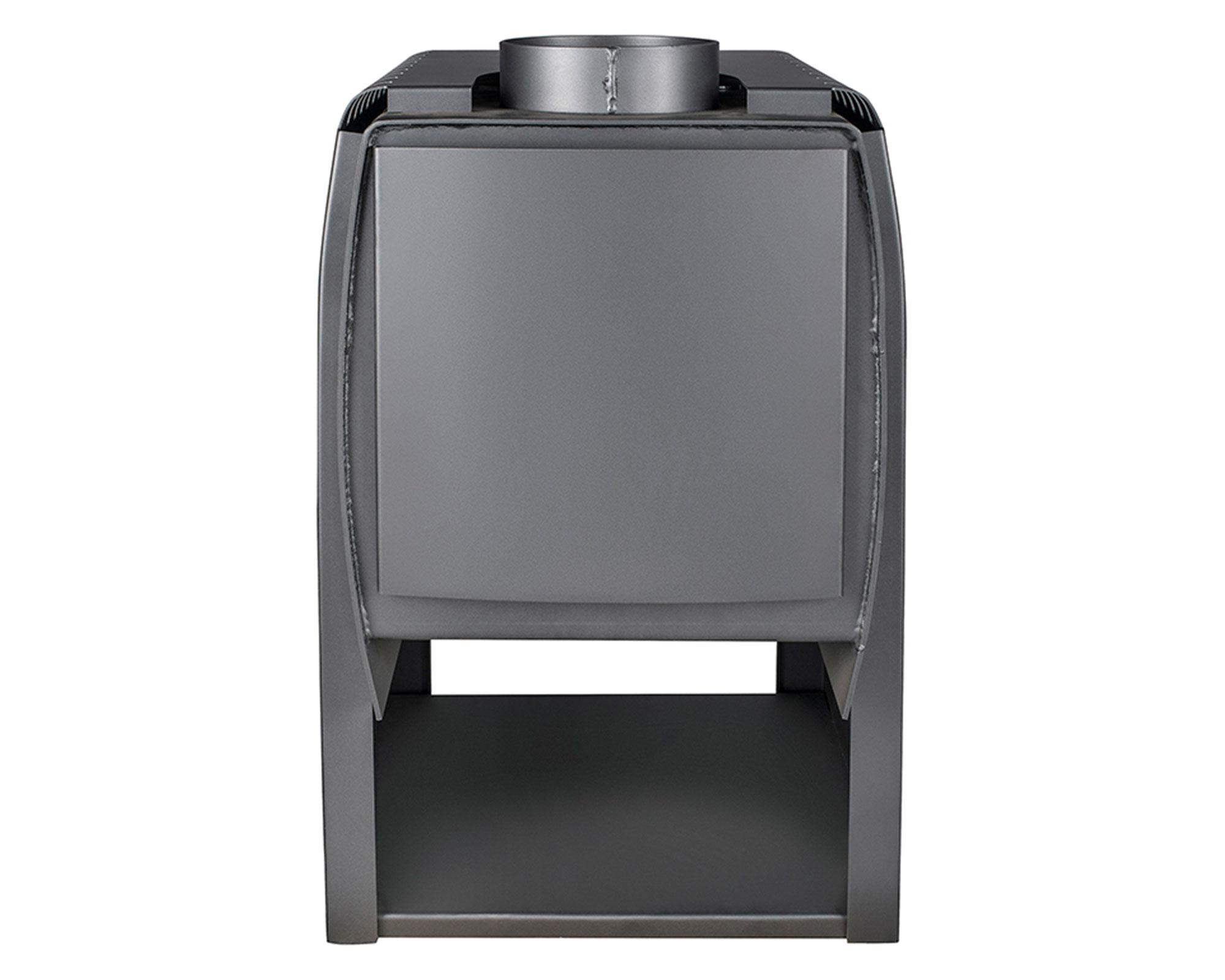 Estufa a leña 12000 Kcal/h Nordic 450 grafito Amesti-2