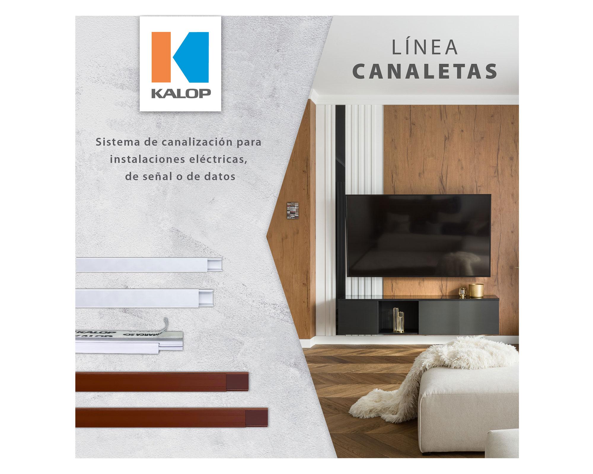 Canaleta 20x10 mm estándar 2 m simil madera Kalop.-4