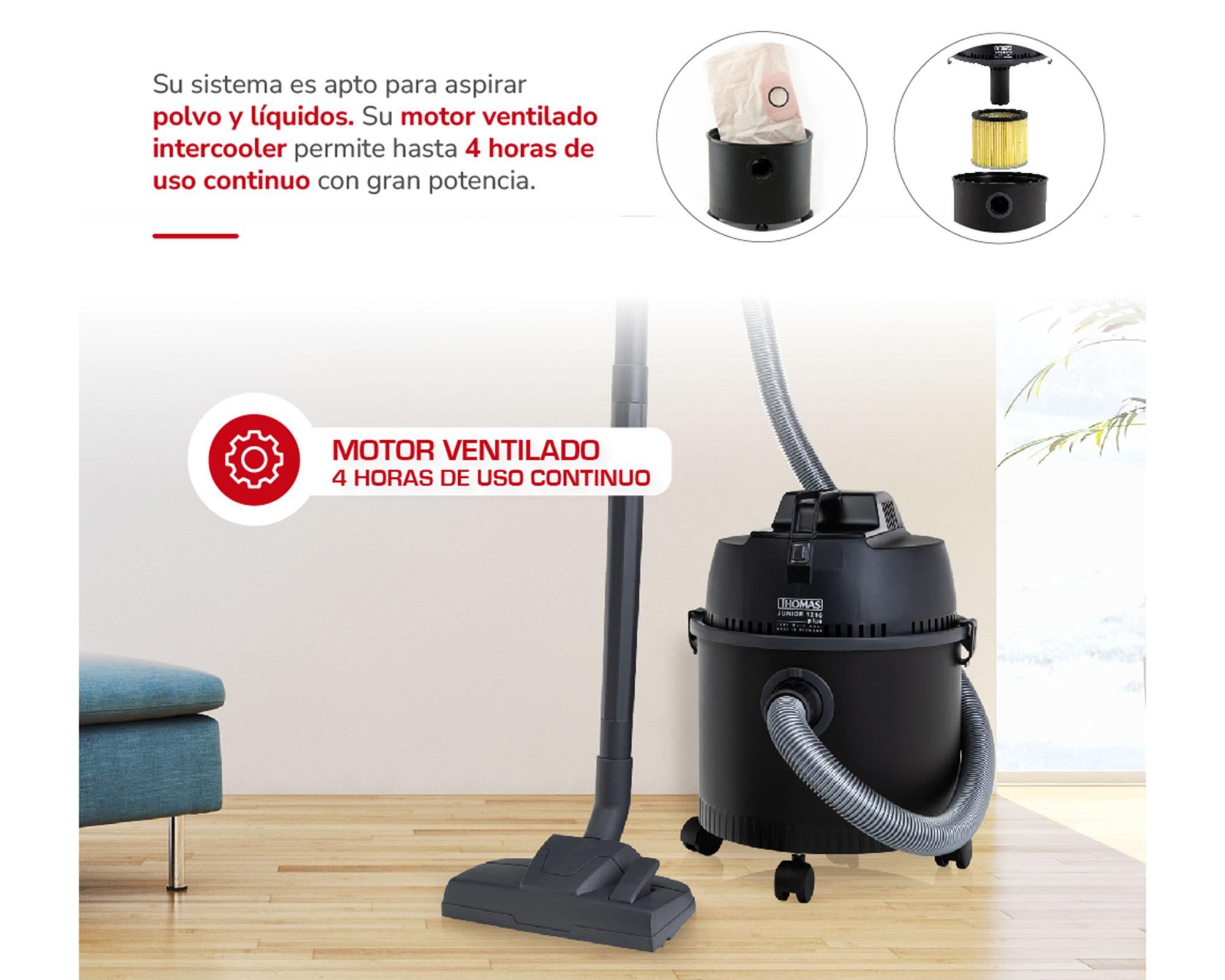 Aspiradora polvo/agua TH-1216 negro 1200W-4