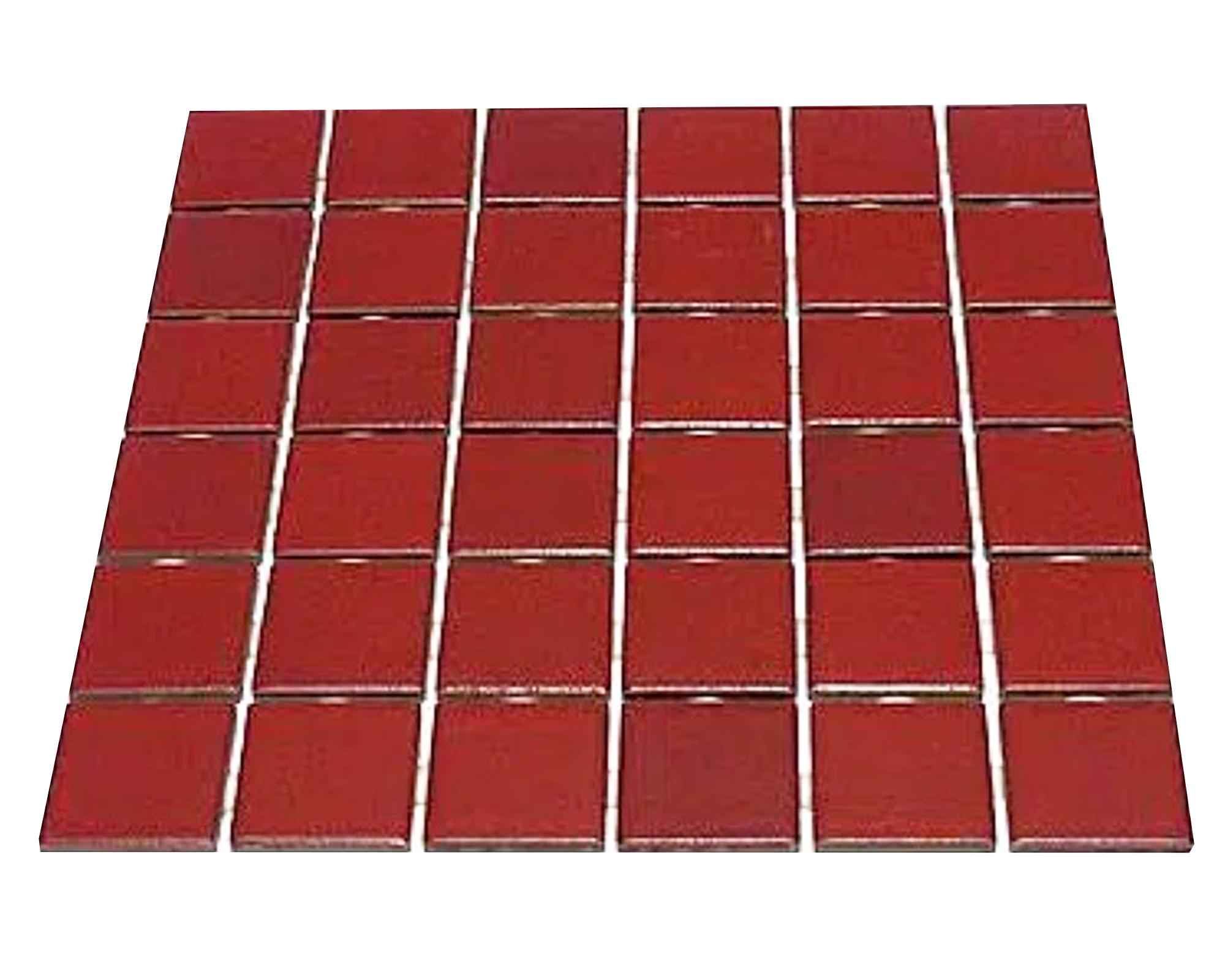 Mosaico 30 x 30 cm rojo Decoralia-0