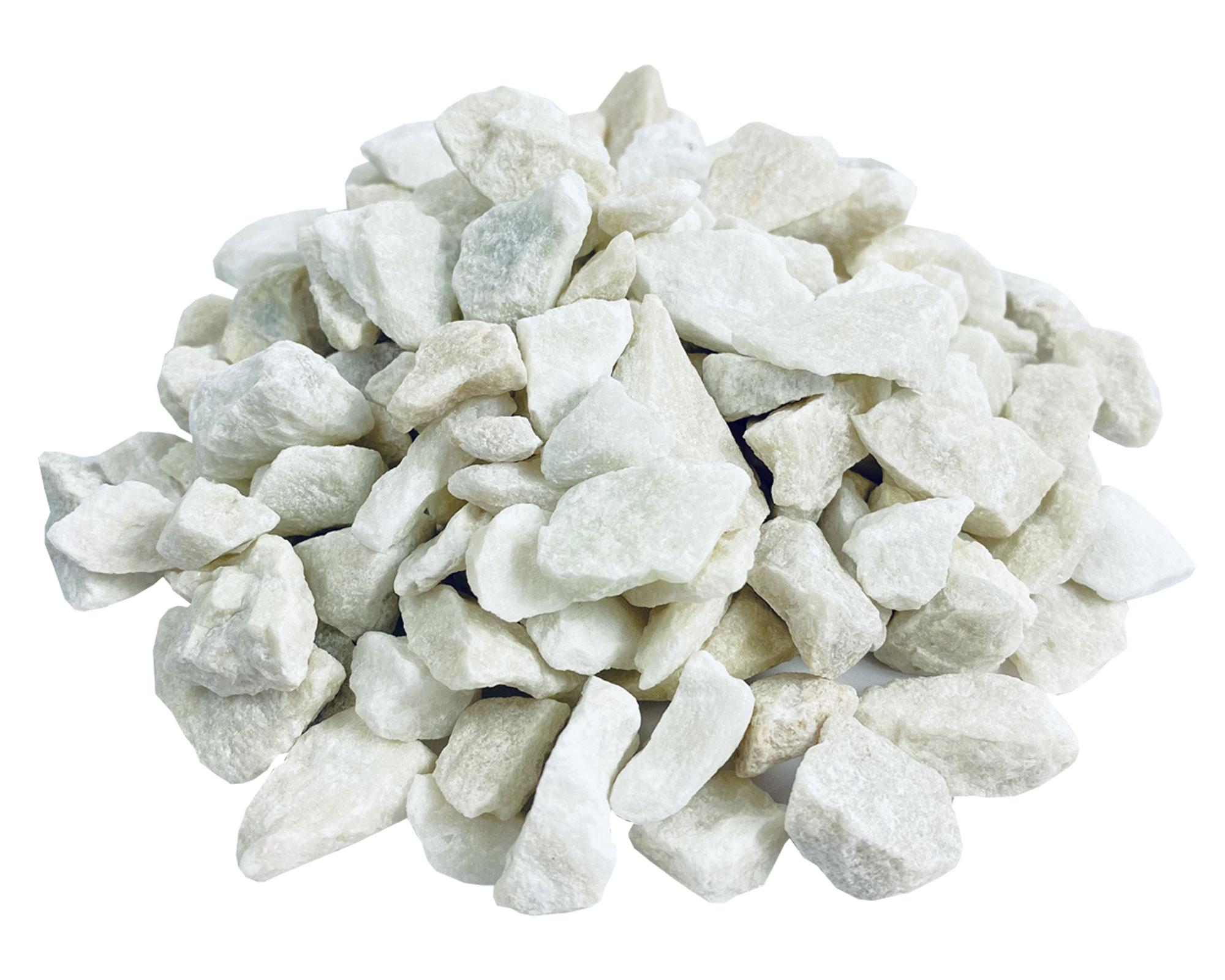 Piedra decorativa 10 kg granito blanco Piedra Noble-0