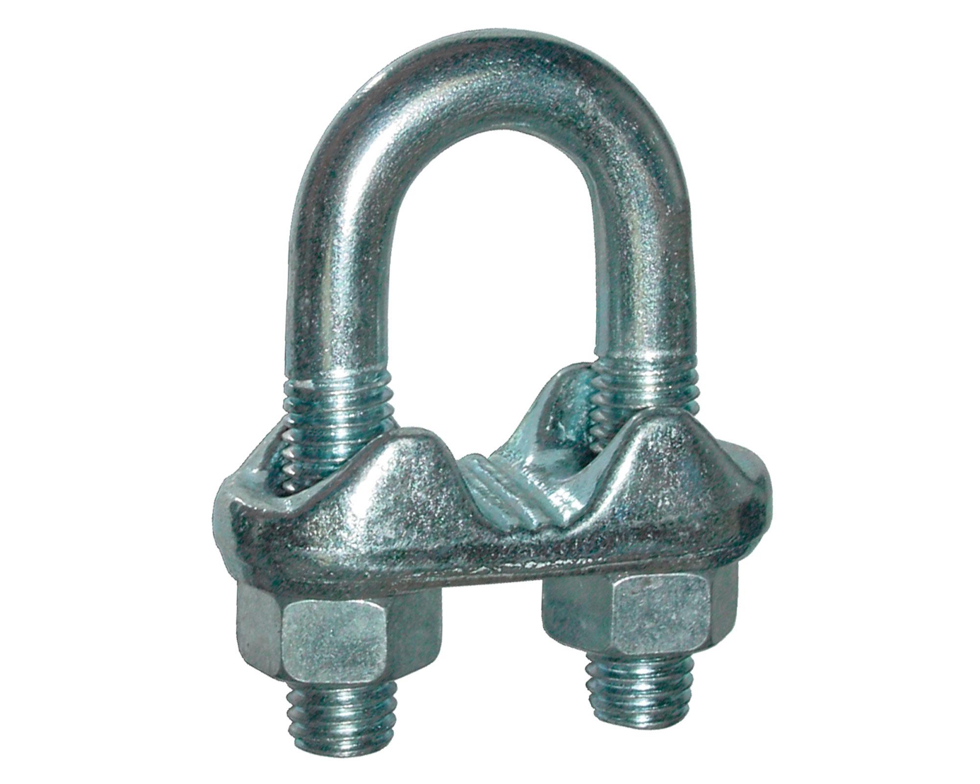 Abrazadera para cable 3/16'' galvanizada Imporper-0