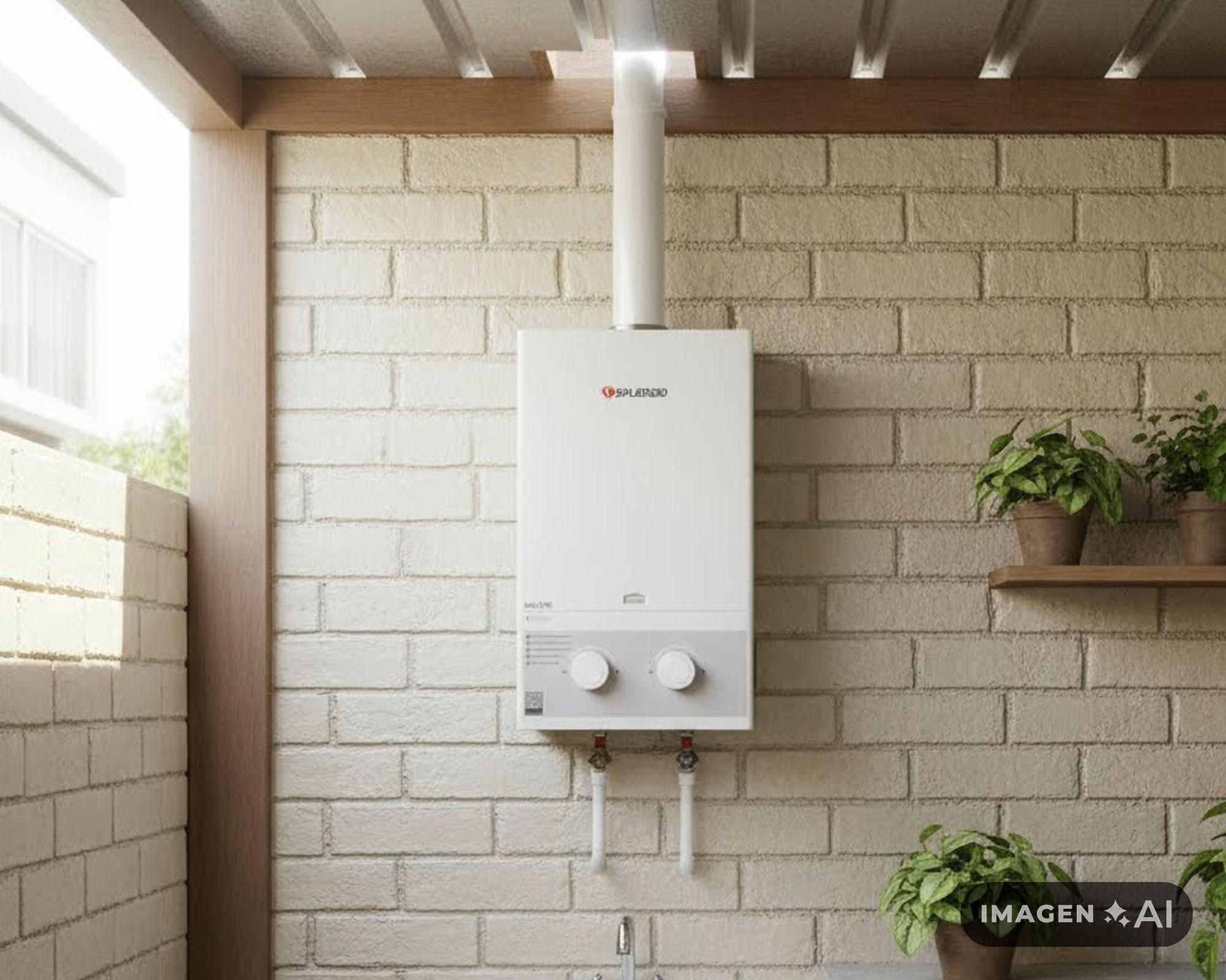 Calefont ionizado tiro natural 8 litros gas licuado Master Splendid-6