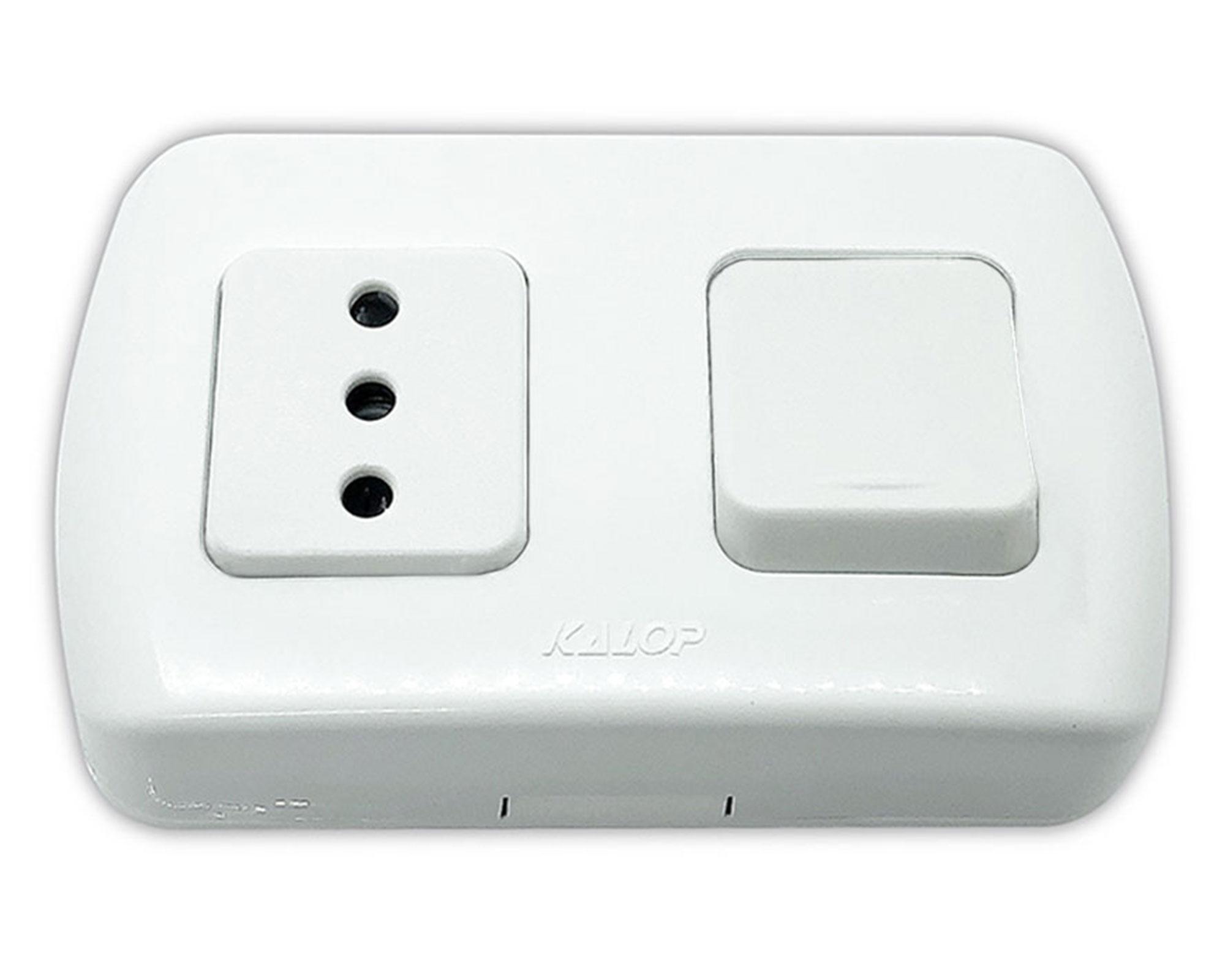 Interruptor 9/12 enchufe tekna 10a 250v Kalop-1