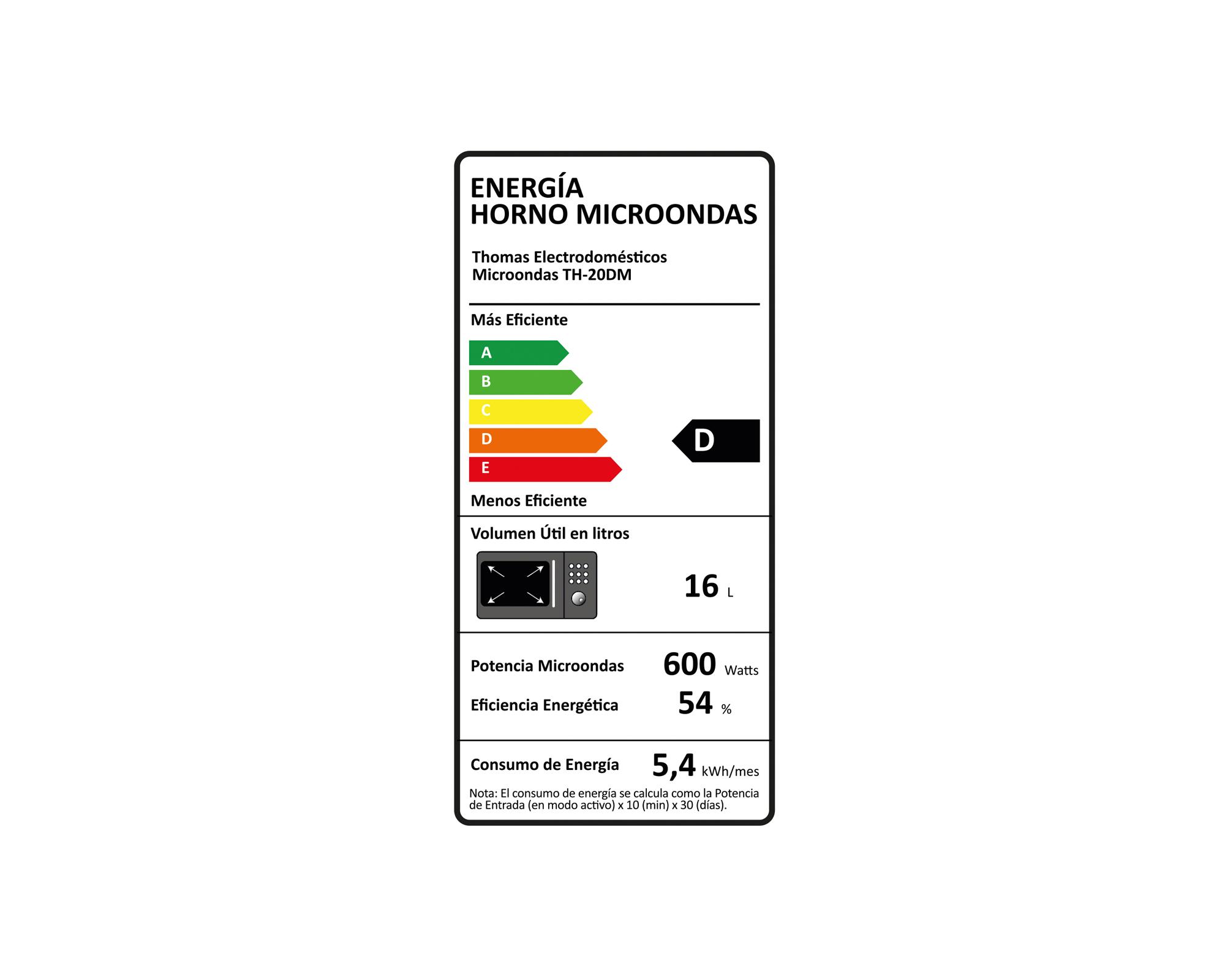 Microondas 20 litros TH-20DM negro-9