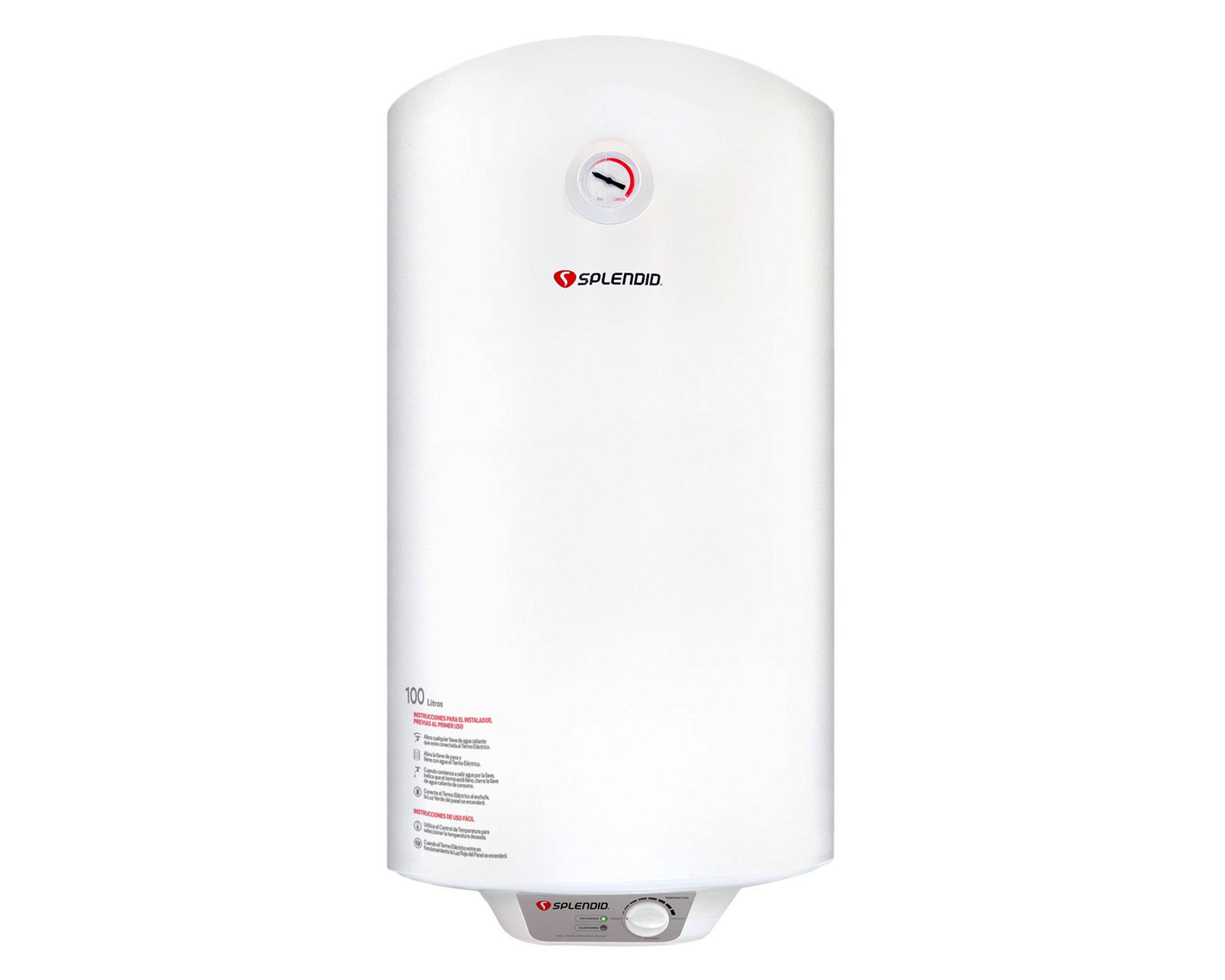 Termo eléctrico 100 litros Mural blanco Splendid-0