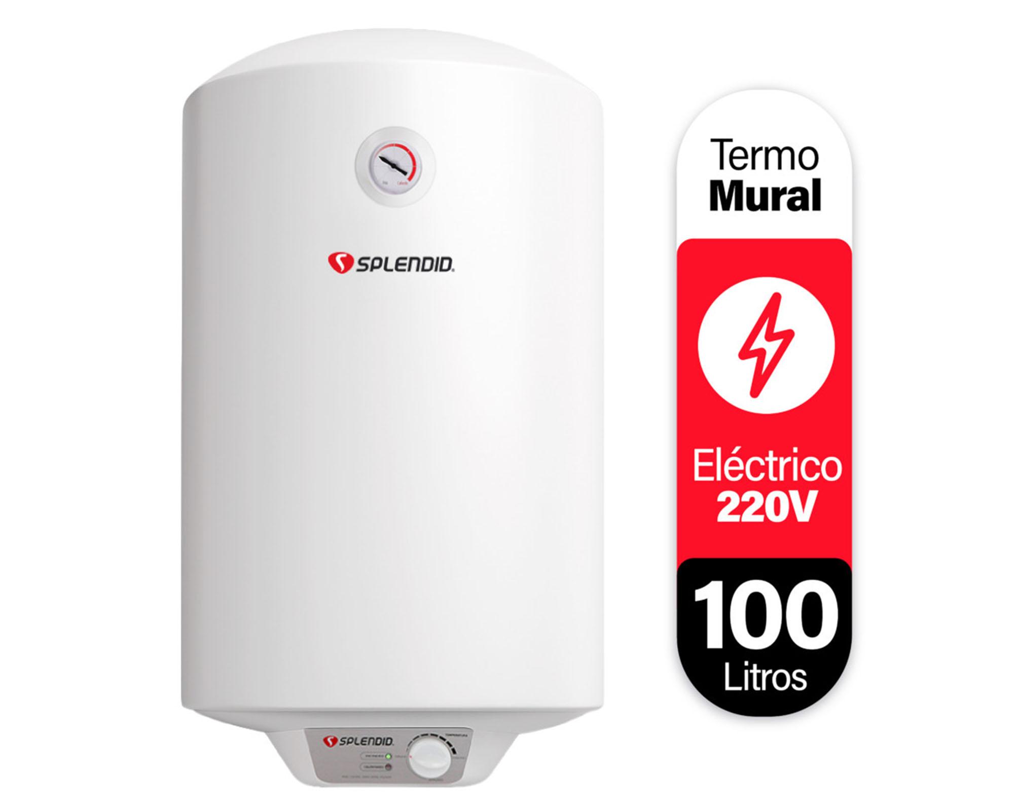 Termo eléctrico 100 litros Mural blanco Splendid-1