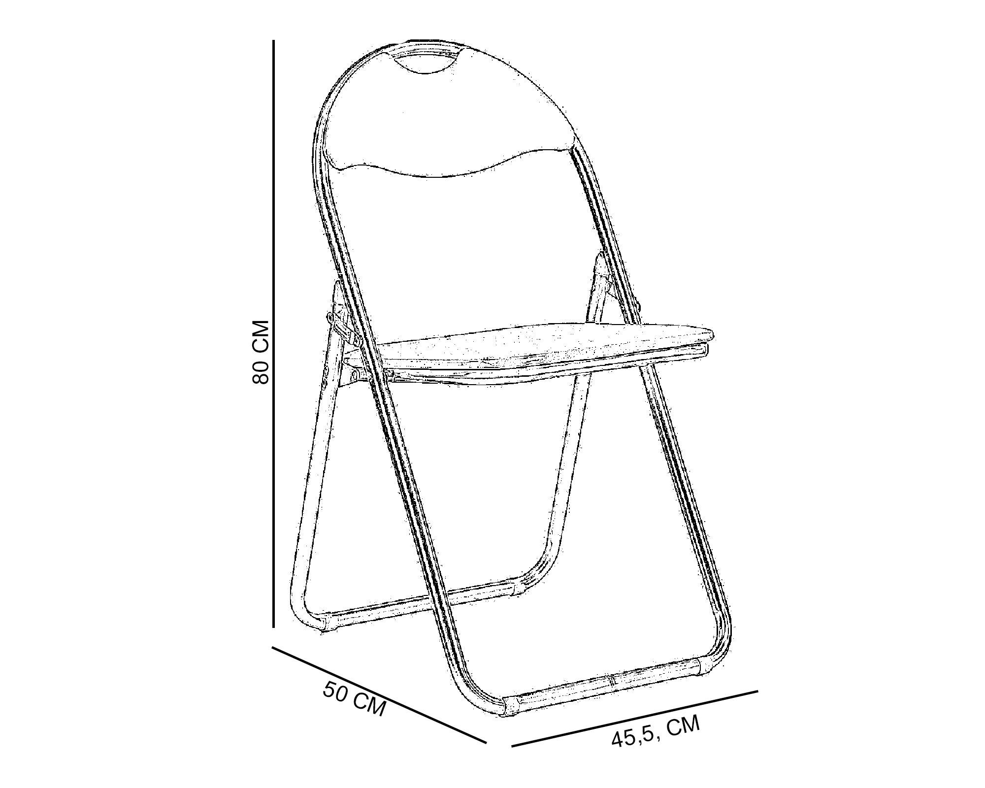 Silla plegable Auditorium blanco M+Design-3