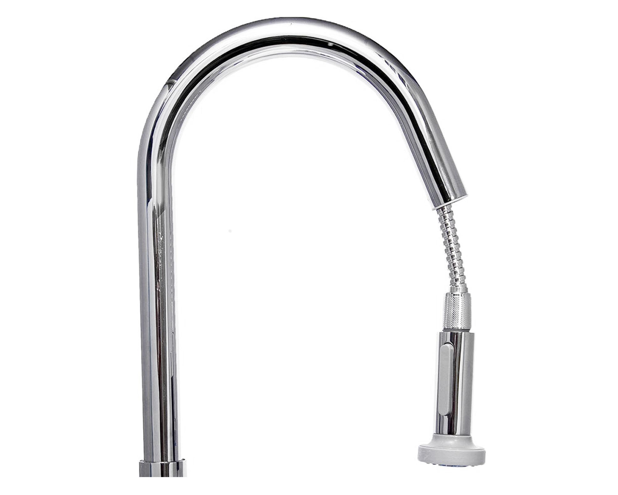 Monomando lavaplatos vertical extensible gourmet cromo Vessanti-2