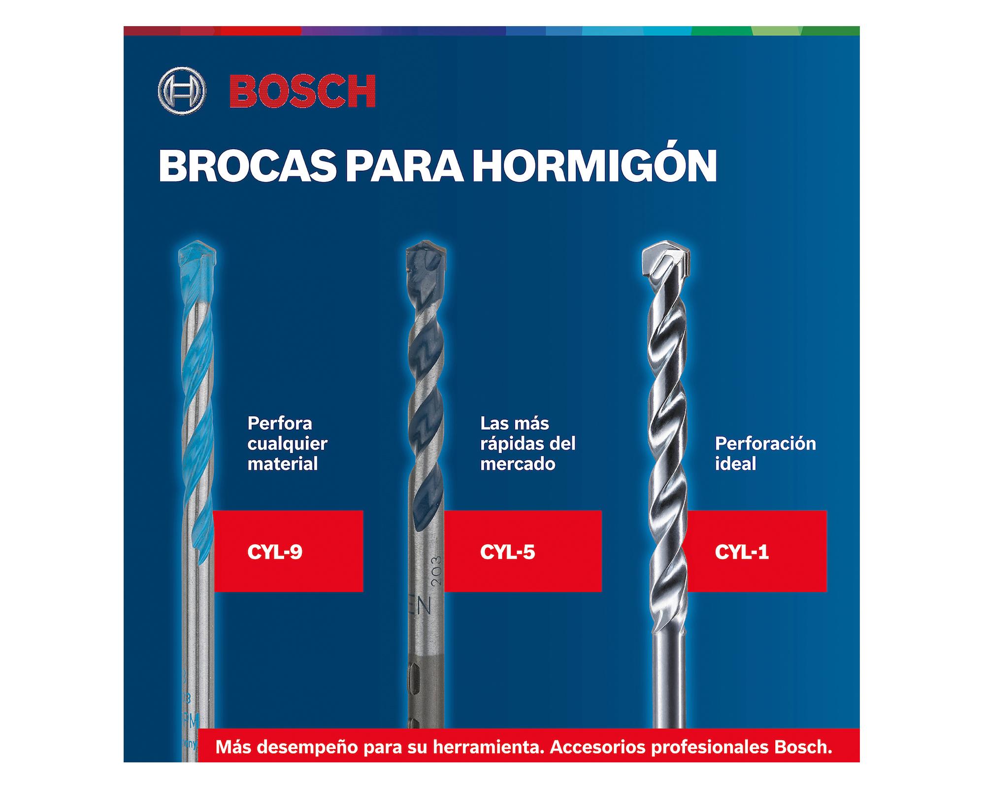 Set broca concreteras impacto 5un bosch Bosch-3