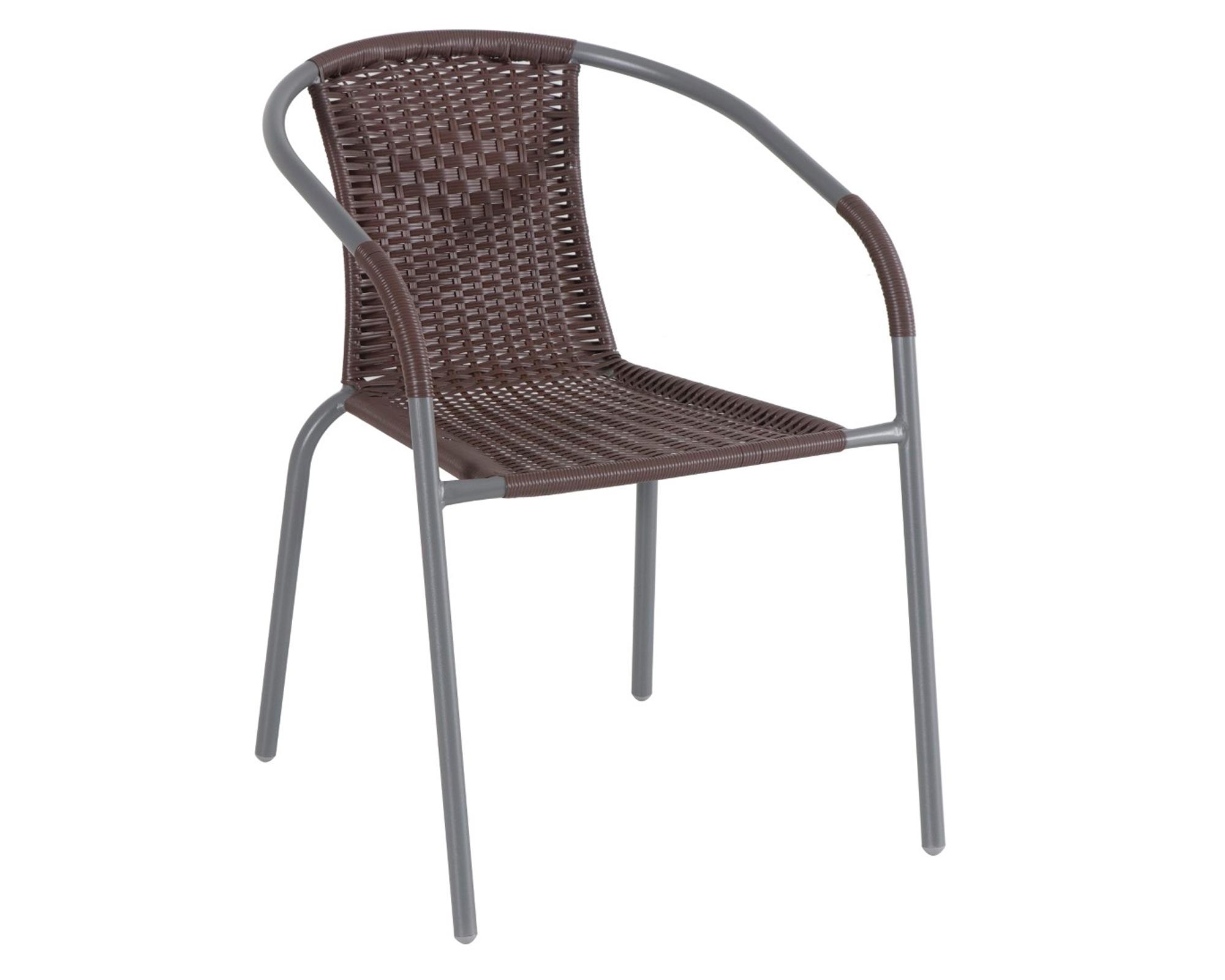 Silla símil ratán tabaco Outzen-1