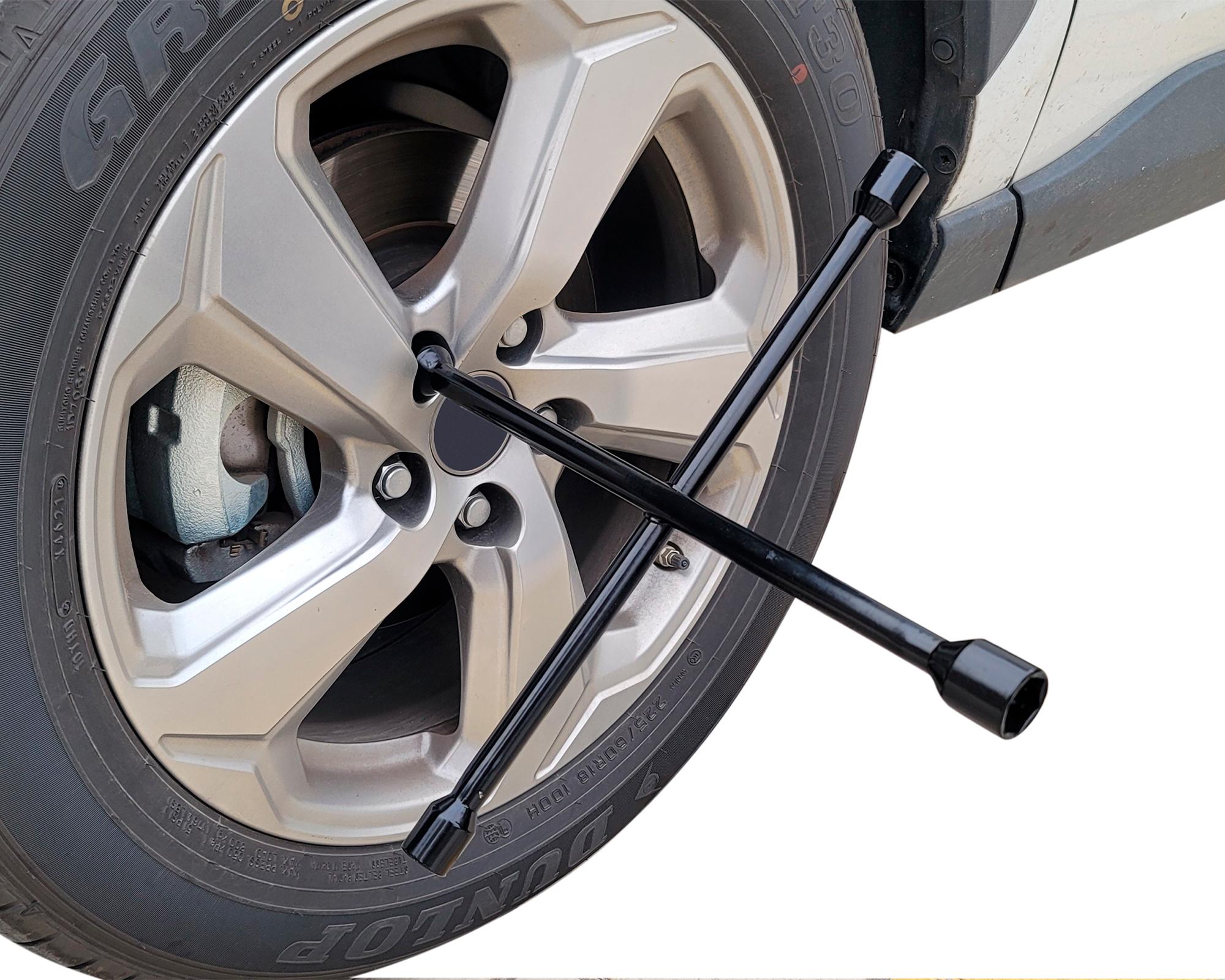 Llave cruz acero negro 20''-3