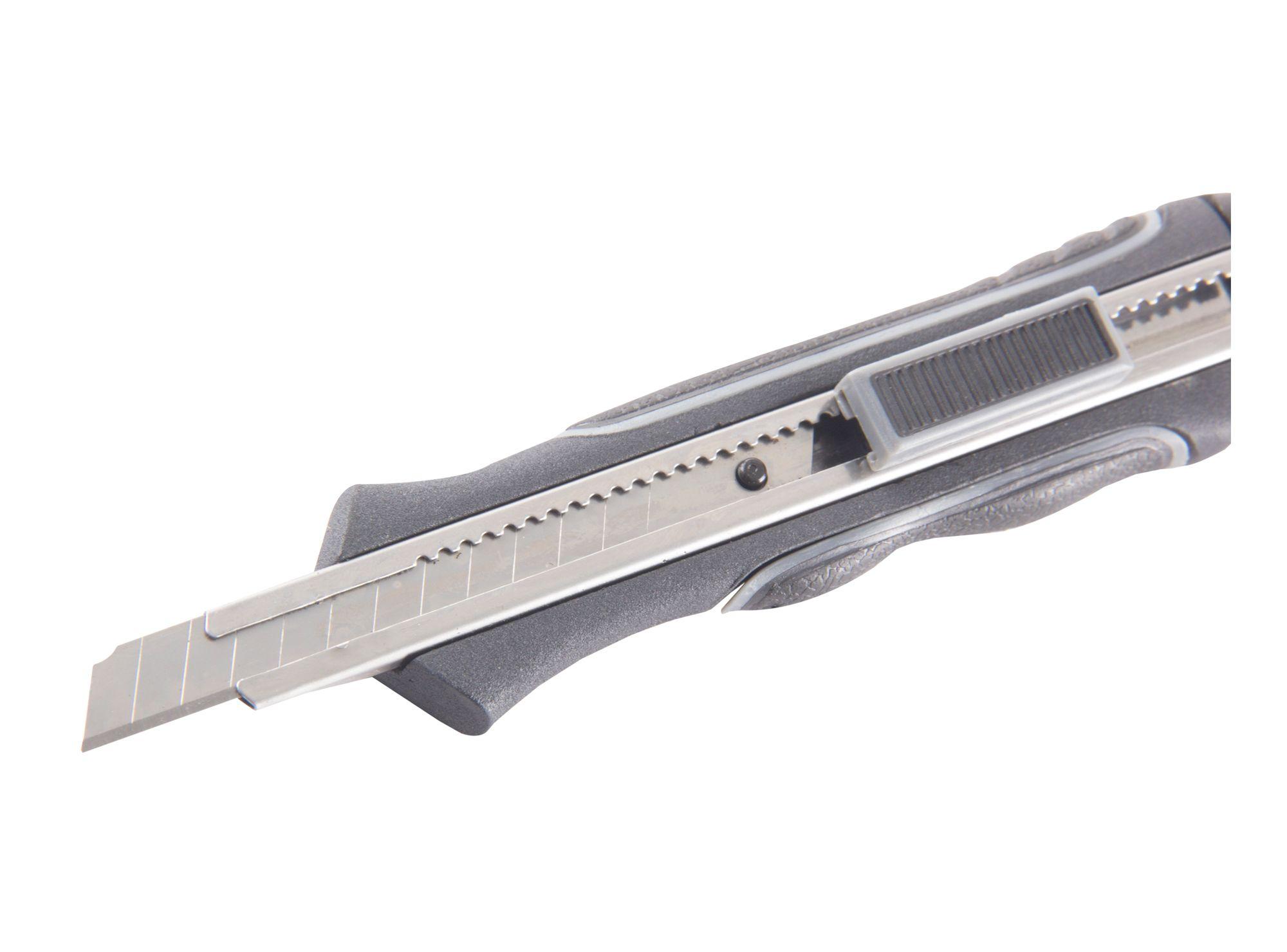Cuchillo cartonero mango plástico 9mm Robust-3