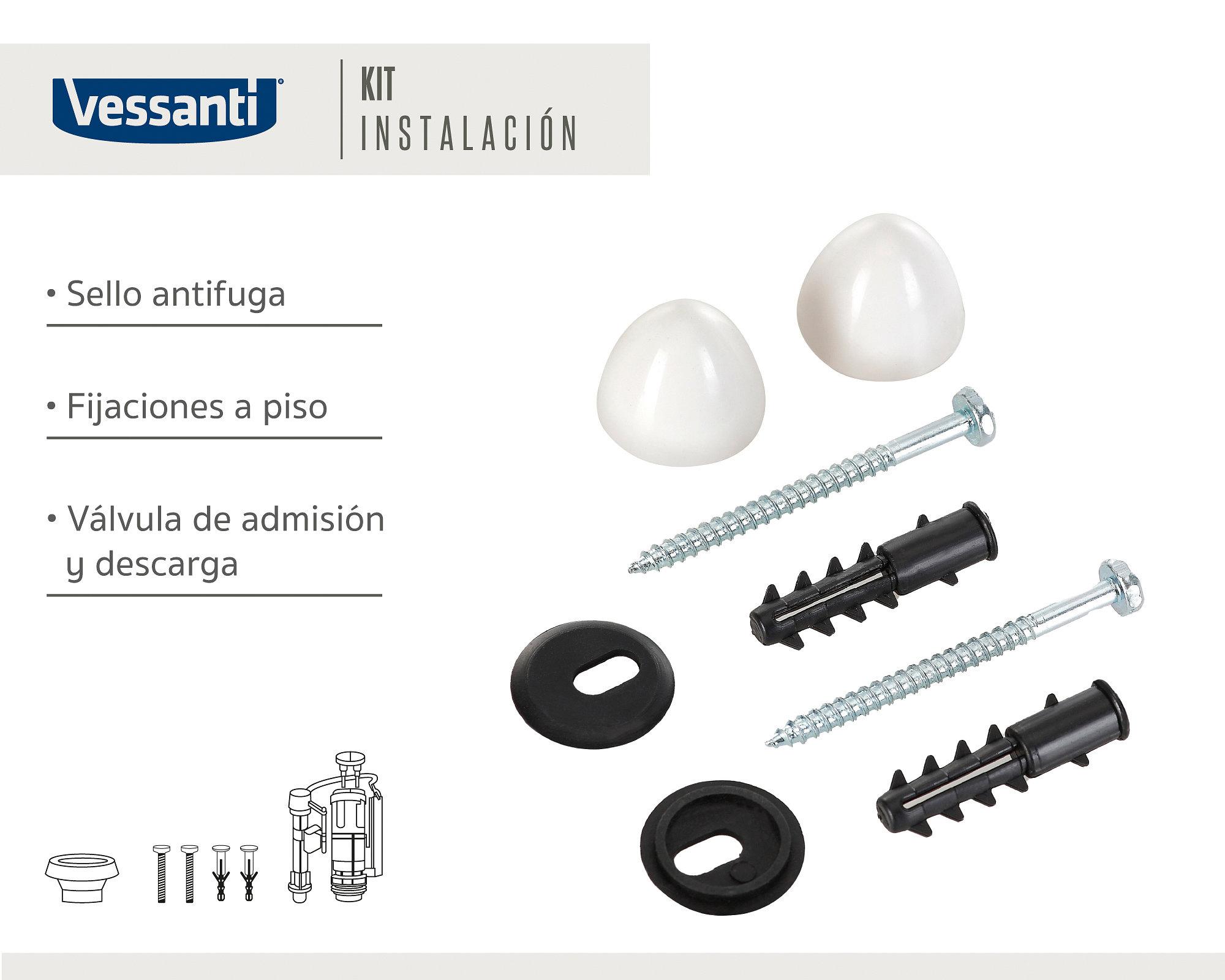 One piece 30 cm asiento cierre suave Lisboa blanco Vessanti-6
