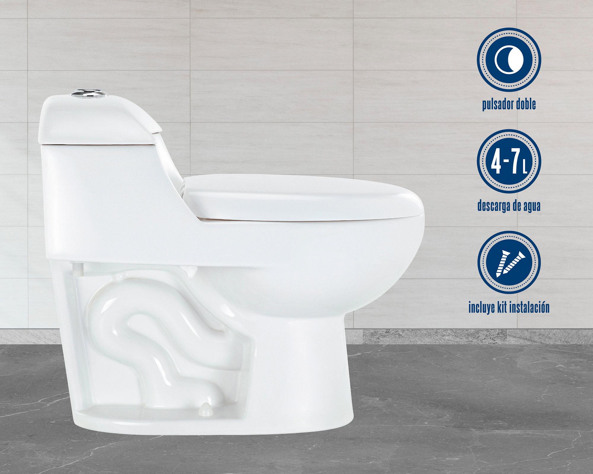 One piece 30 cm asiento cierre suave Lisboa blanco Vessanti-5