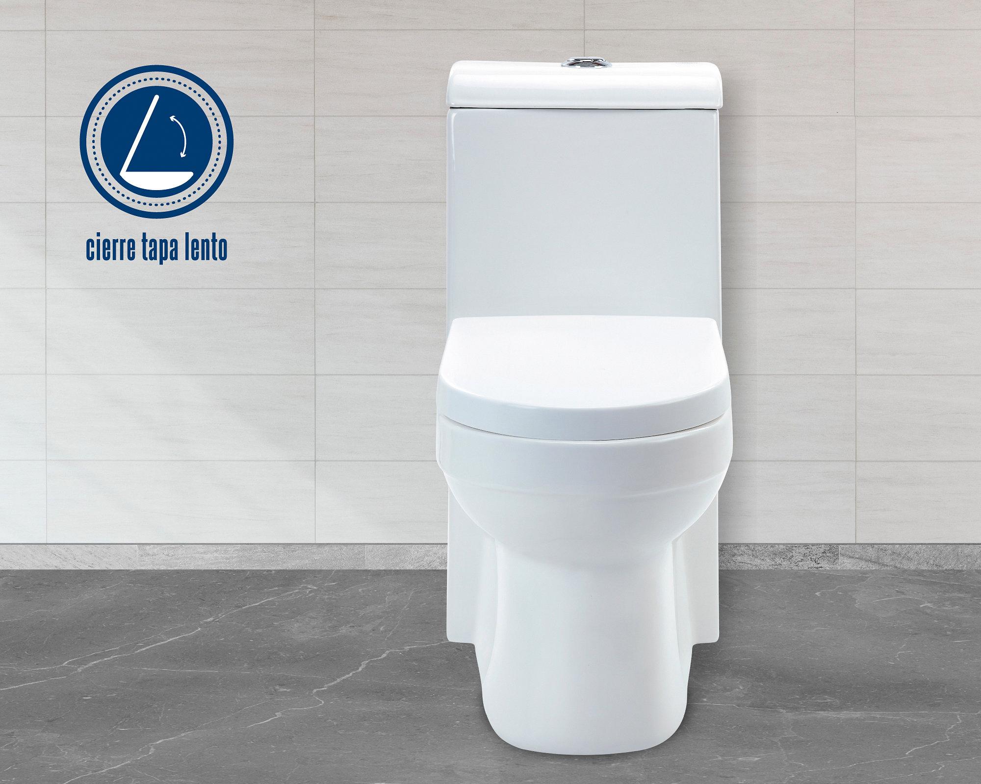 One piece 30 cm Dual flush asiento cierre suave Cala Vessanti-6