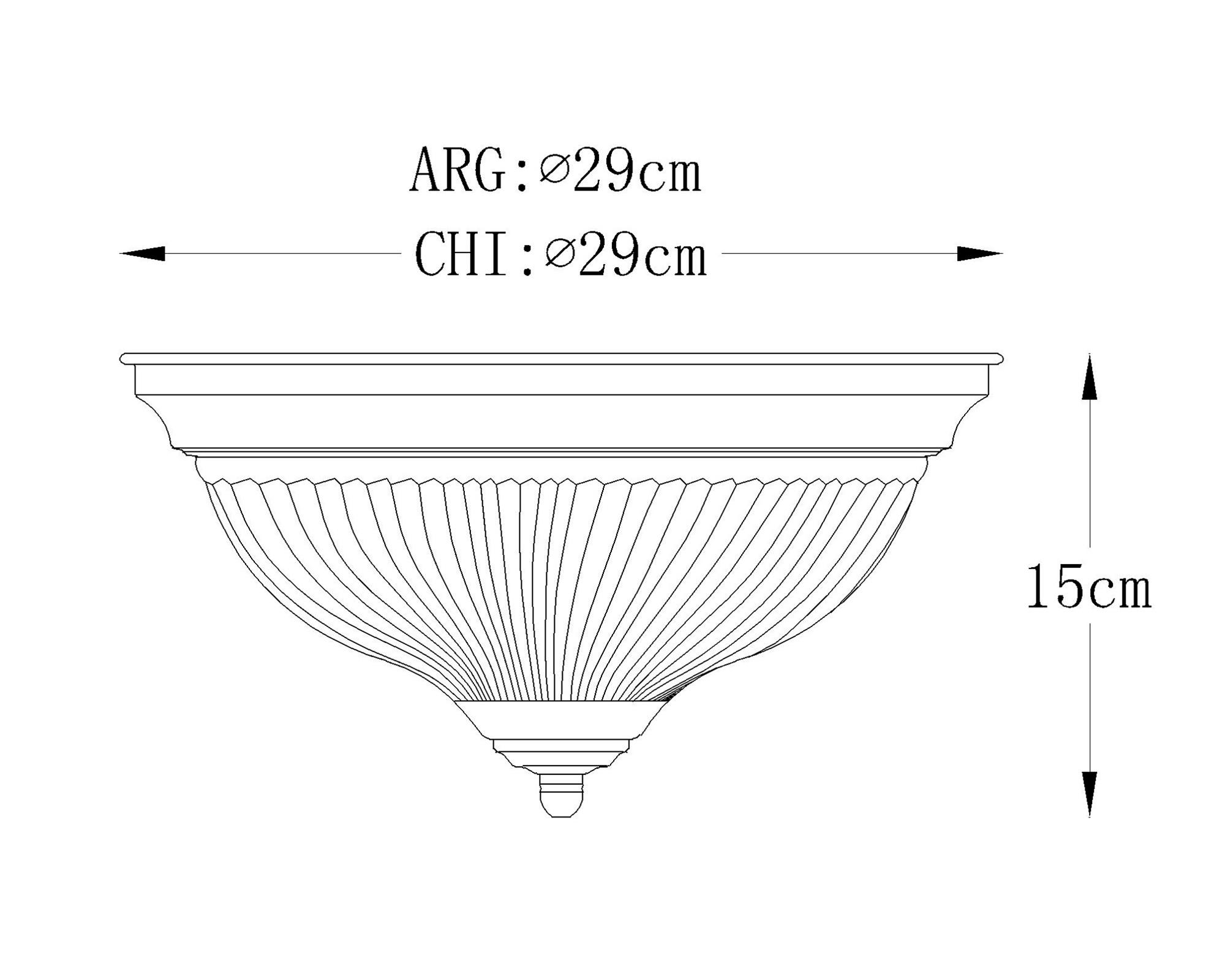 Plafón 2L 60W E27 blanco Abitare-3