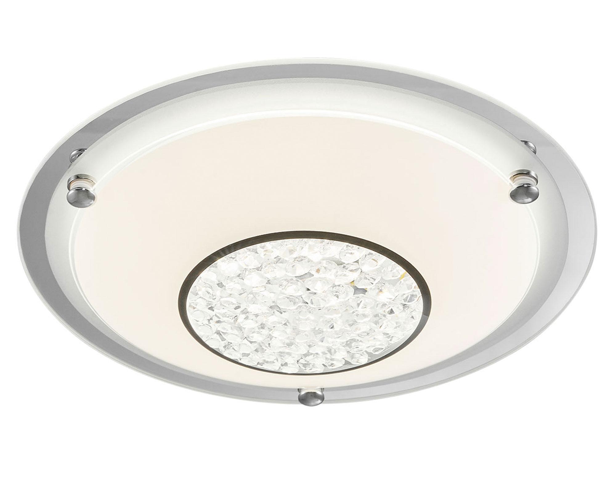 Plafón redondo 2L E27 Doble cristal-0