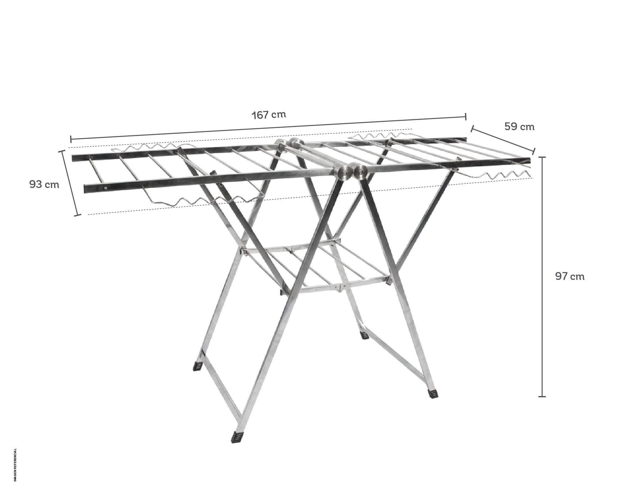 Tendedero plegable inox Cotidiana-10