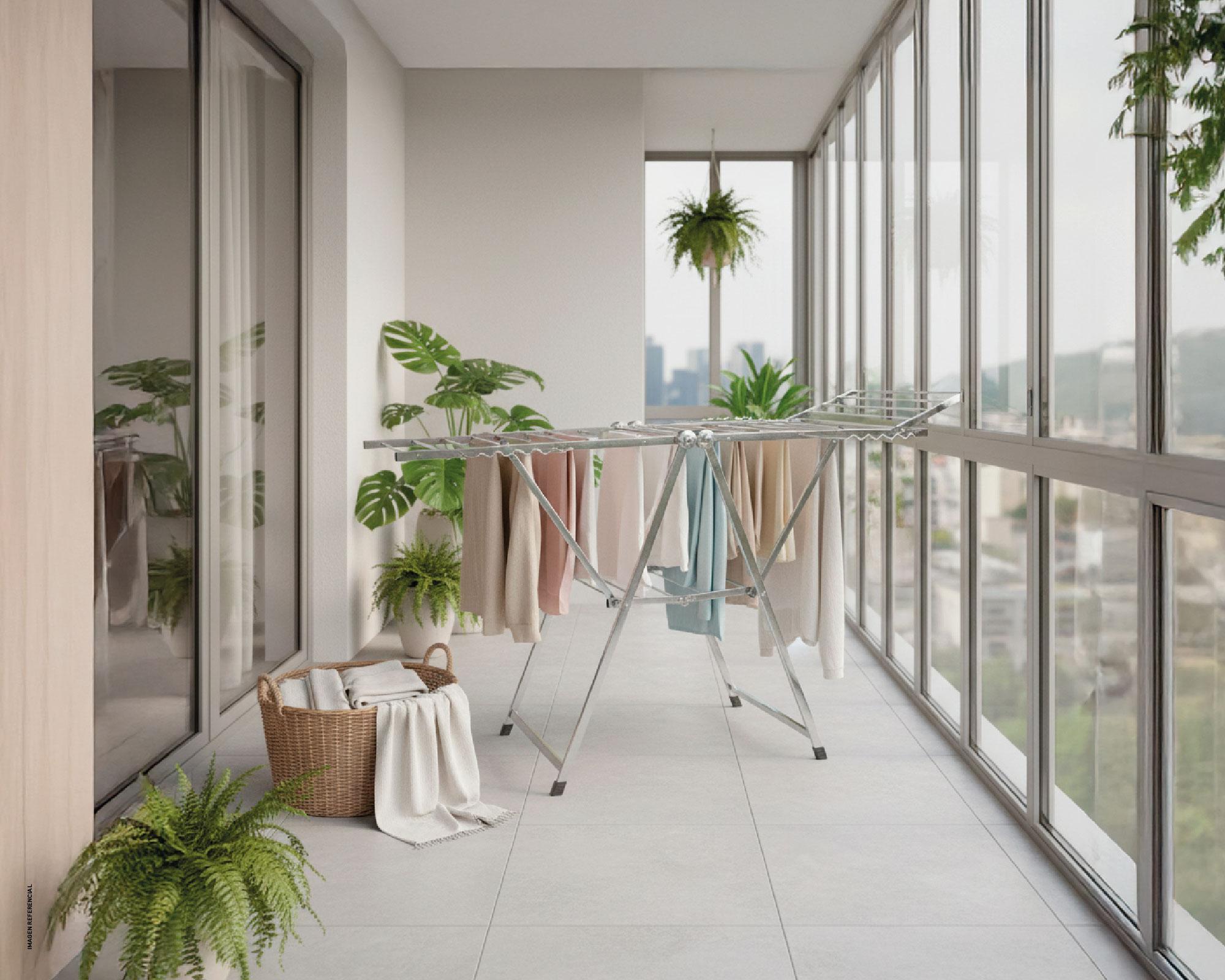 Tendedero plegable inox Cotidiana-8