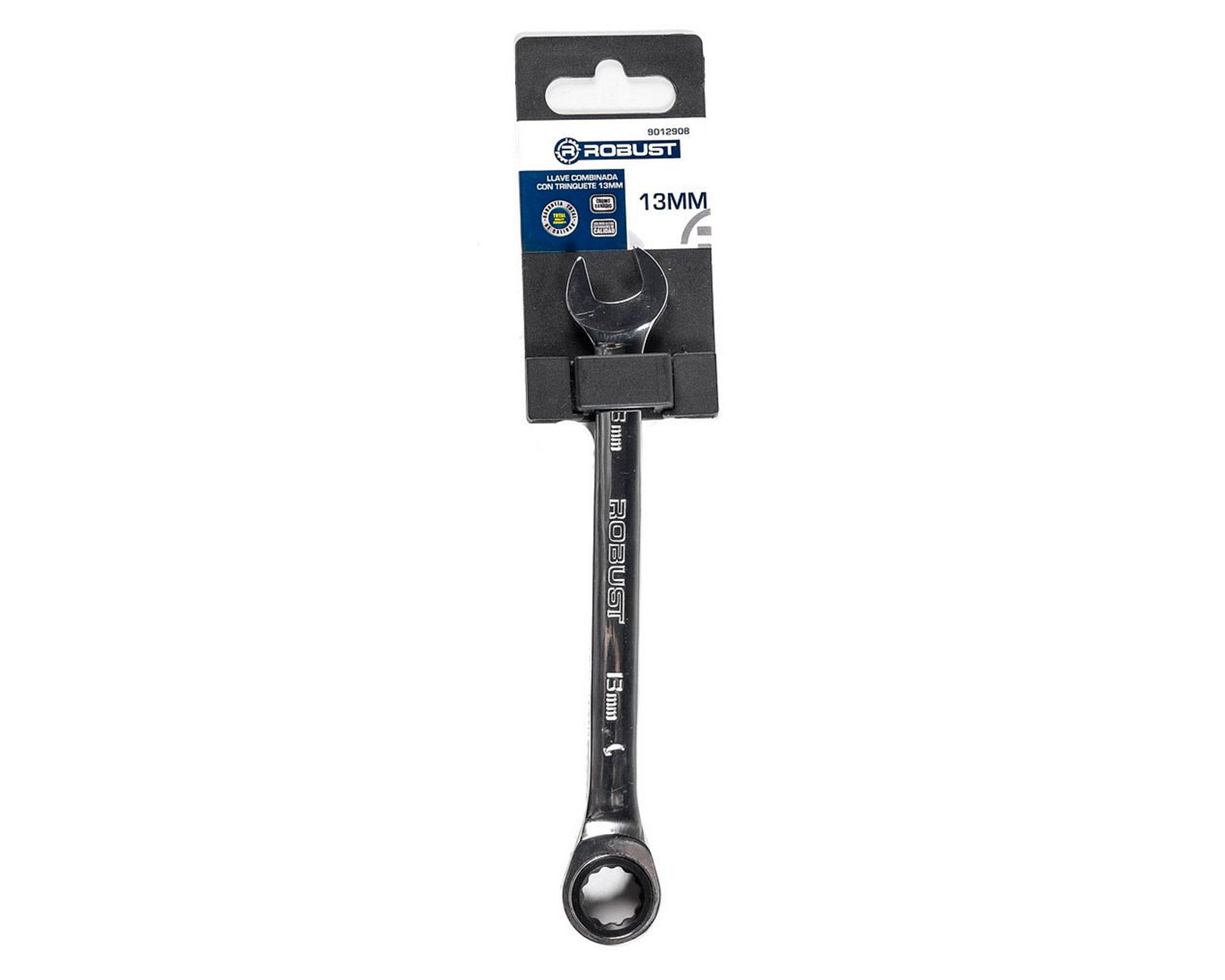 Llave combinada con trinquete 13 mm cromo-0