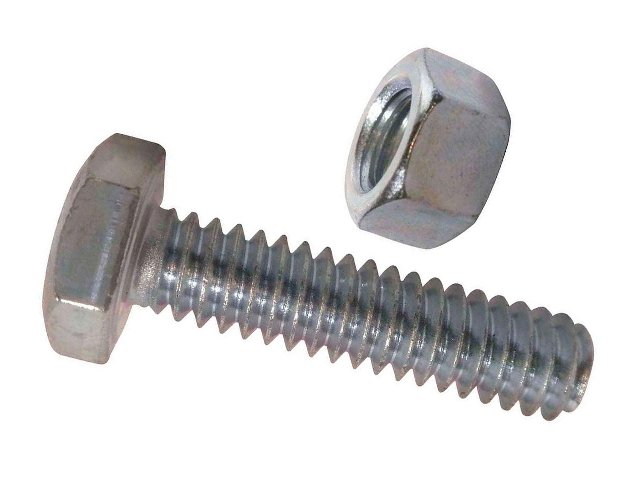 Perno hexagonal con tuerca 1/4x3'' zincado 20 unidades Mamut-0