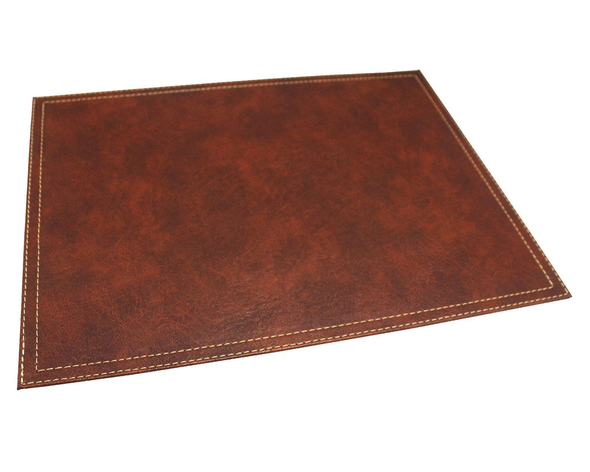 Individual 42x32 cm ecocuero canela Coleccionne-0