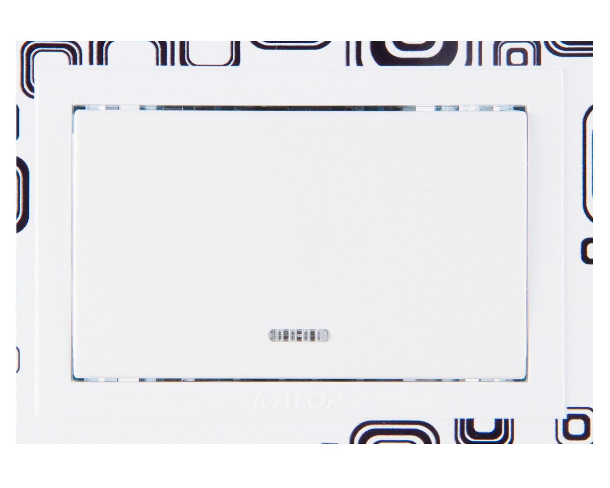 Placa armada interruptor 9/12 teclon zen art retro Kalop-1