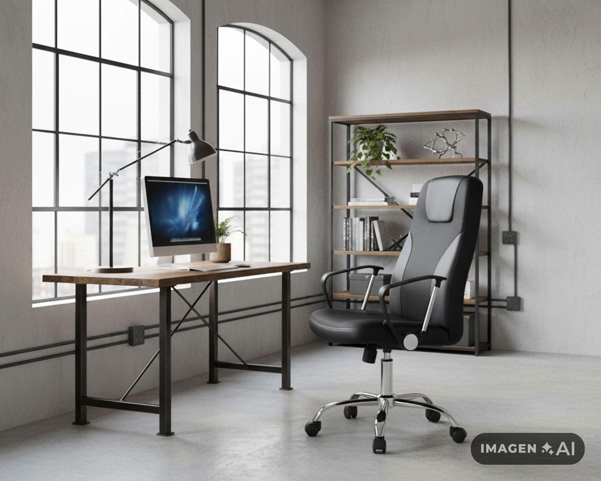 Silla de escritorio gas 6060 negro M+Design-4