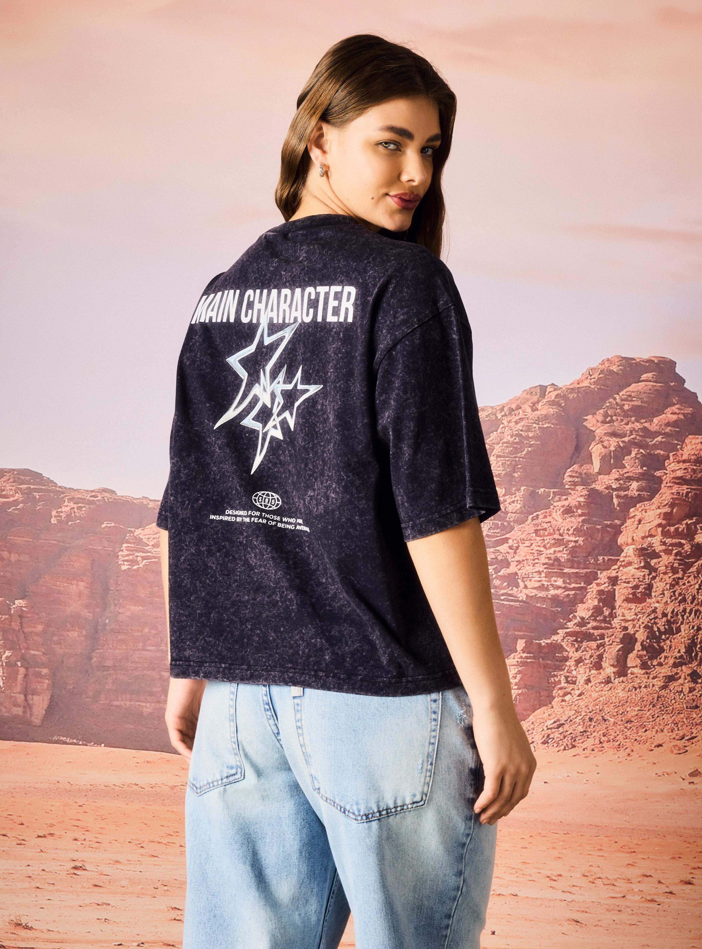 Polera Manga Corta Estampada S95-1